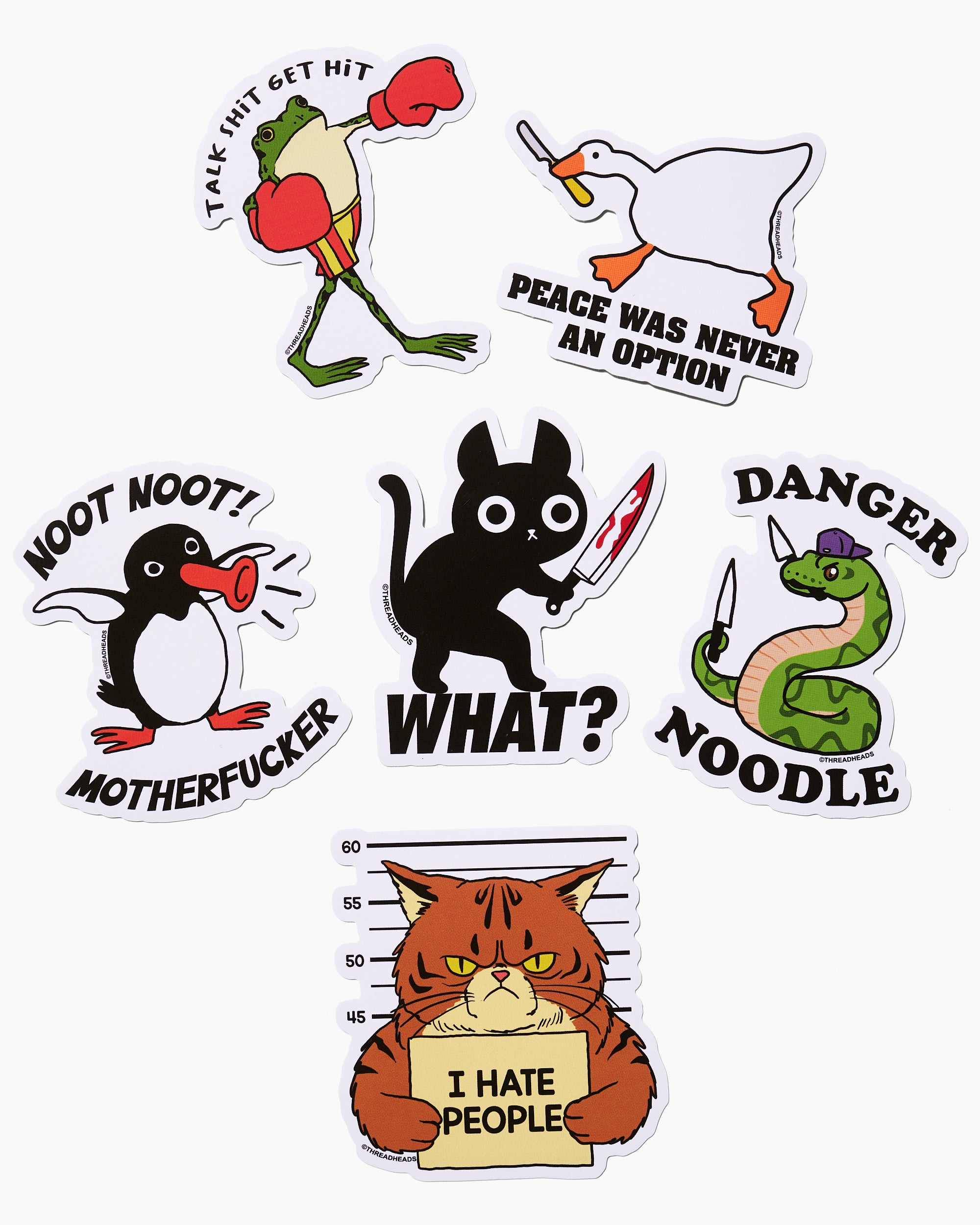 The Anti-Social Animal Sticker Pack Australia Online