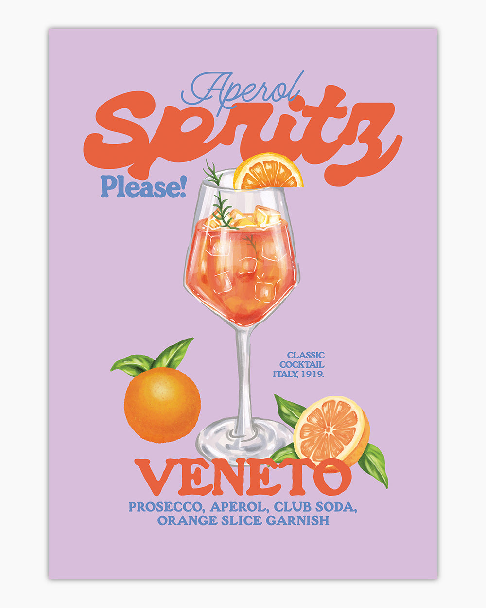 Aperol Spritz Please! Art Print Online Australia