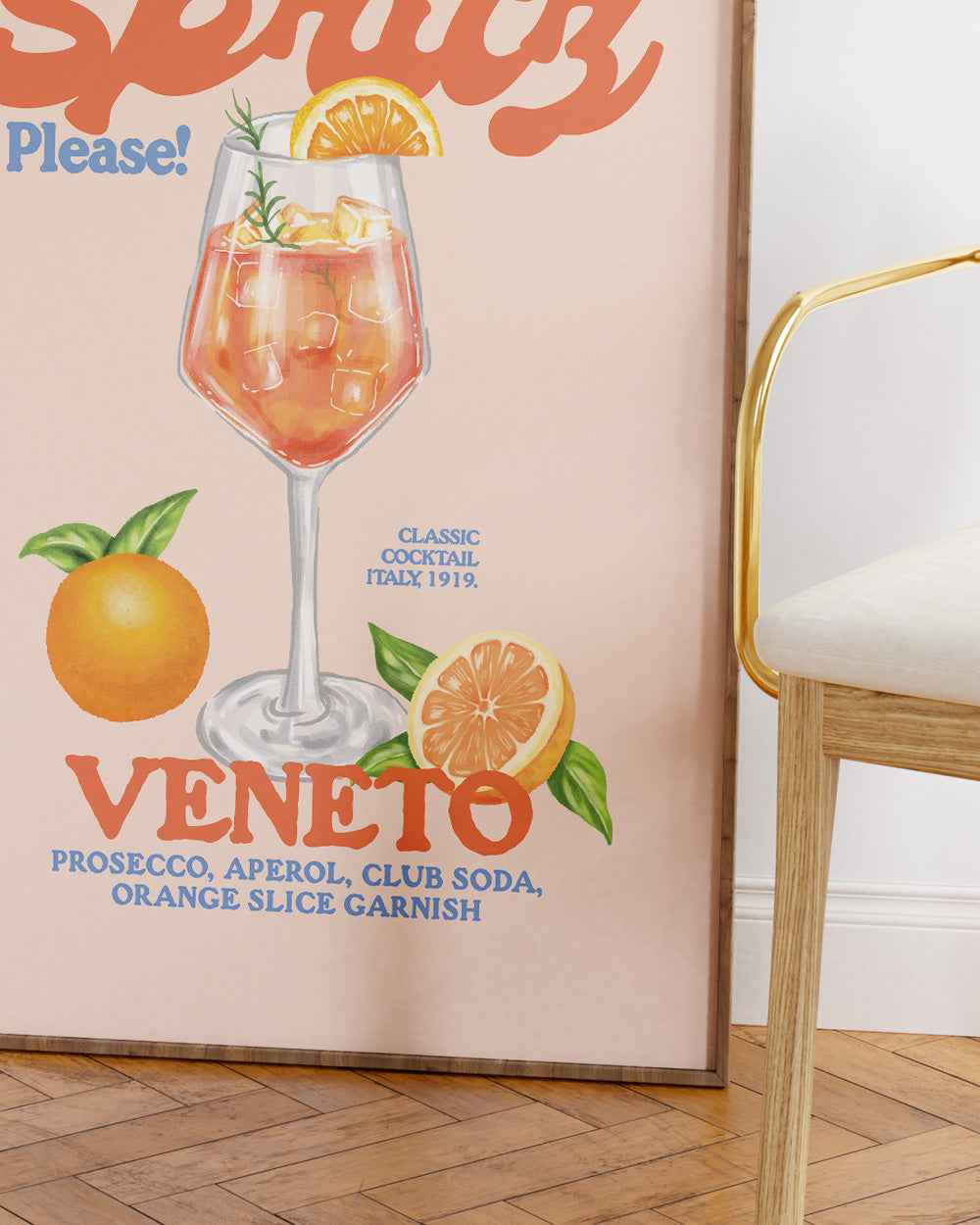 Aperol Spritz Please! Art Print Online Australia