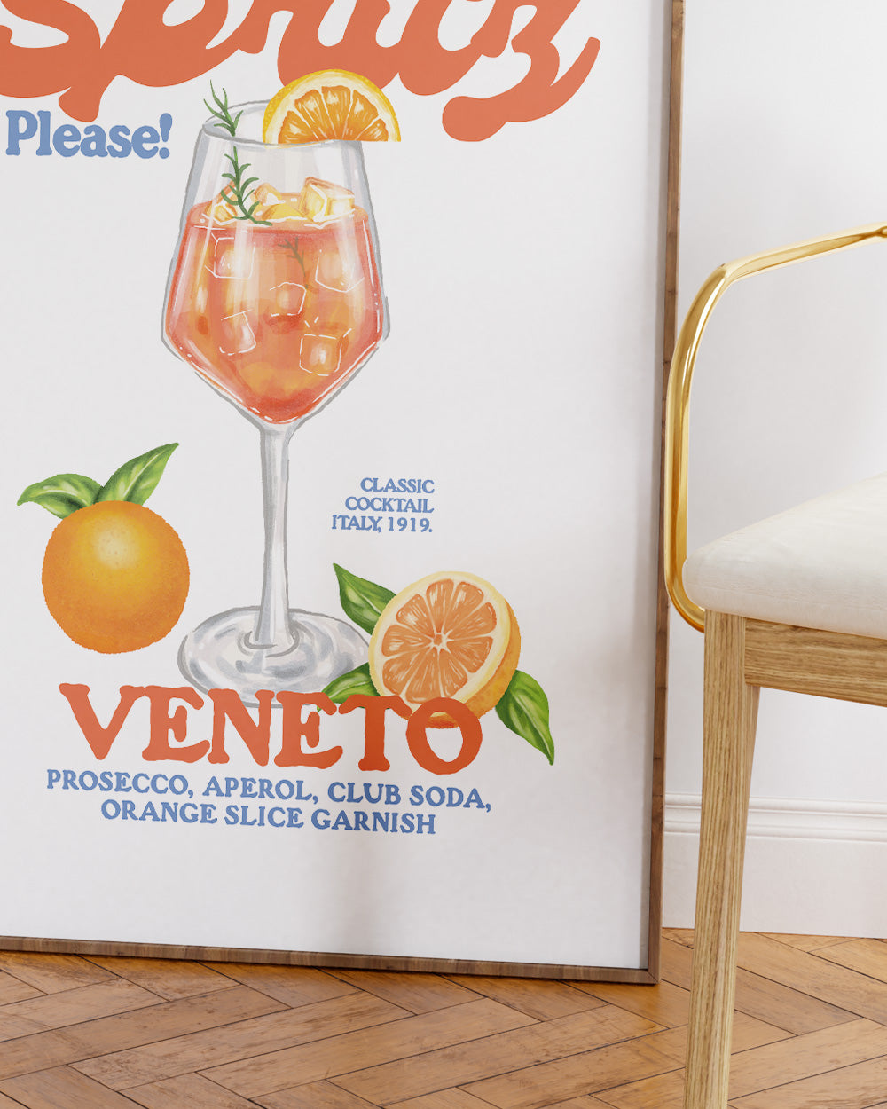 Aperol Spritz Please! Art Print Online Australia