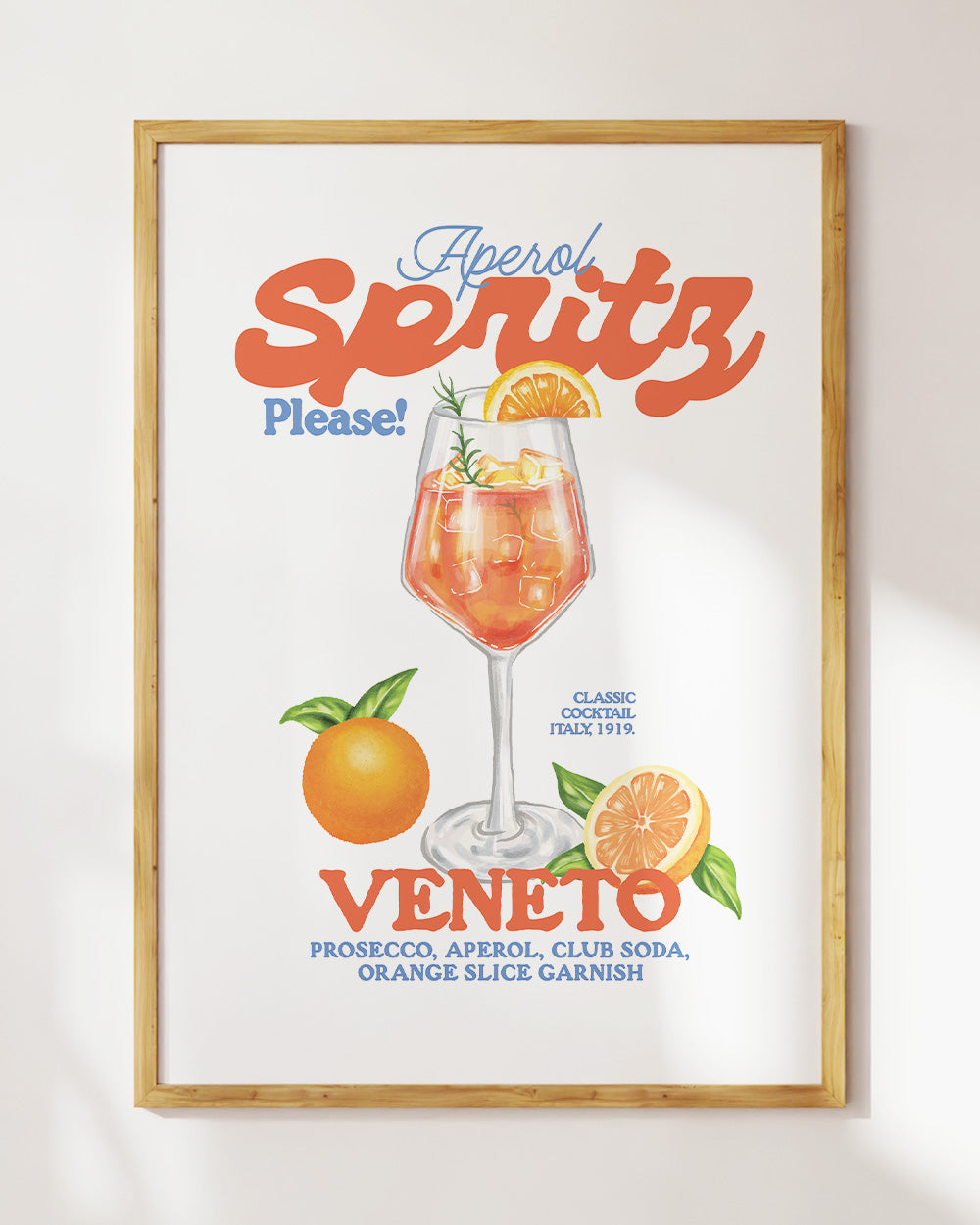 Aperol Spritz Please! Art Print Online Australia