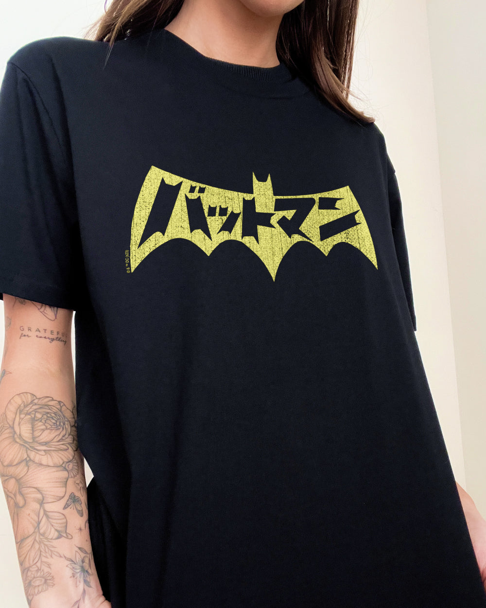 Japanese Bat Logo T-Shirt Australia Online #colour_black