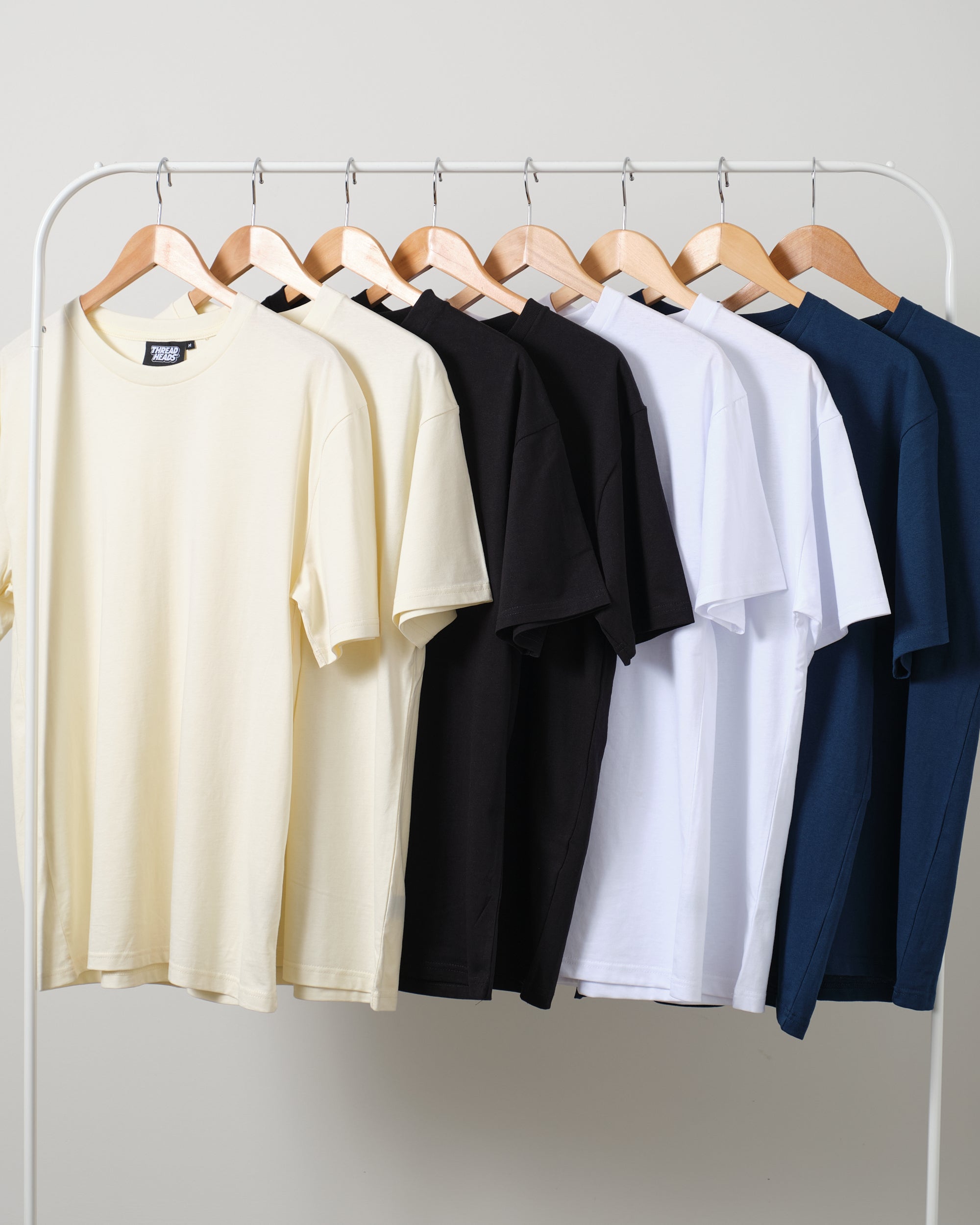 Classic Tee 8 Pack: Natural, Black, White, Navy  Australia Online