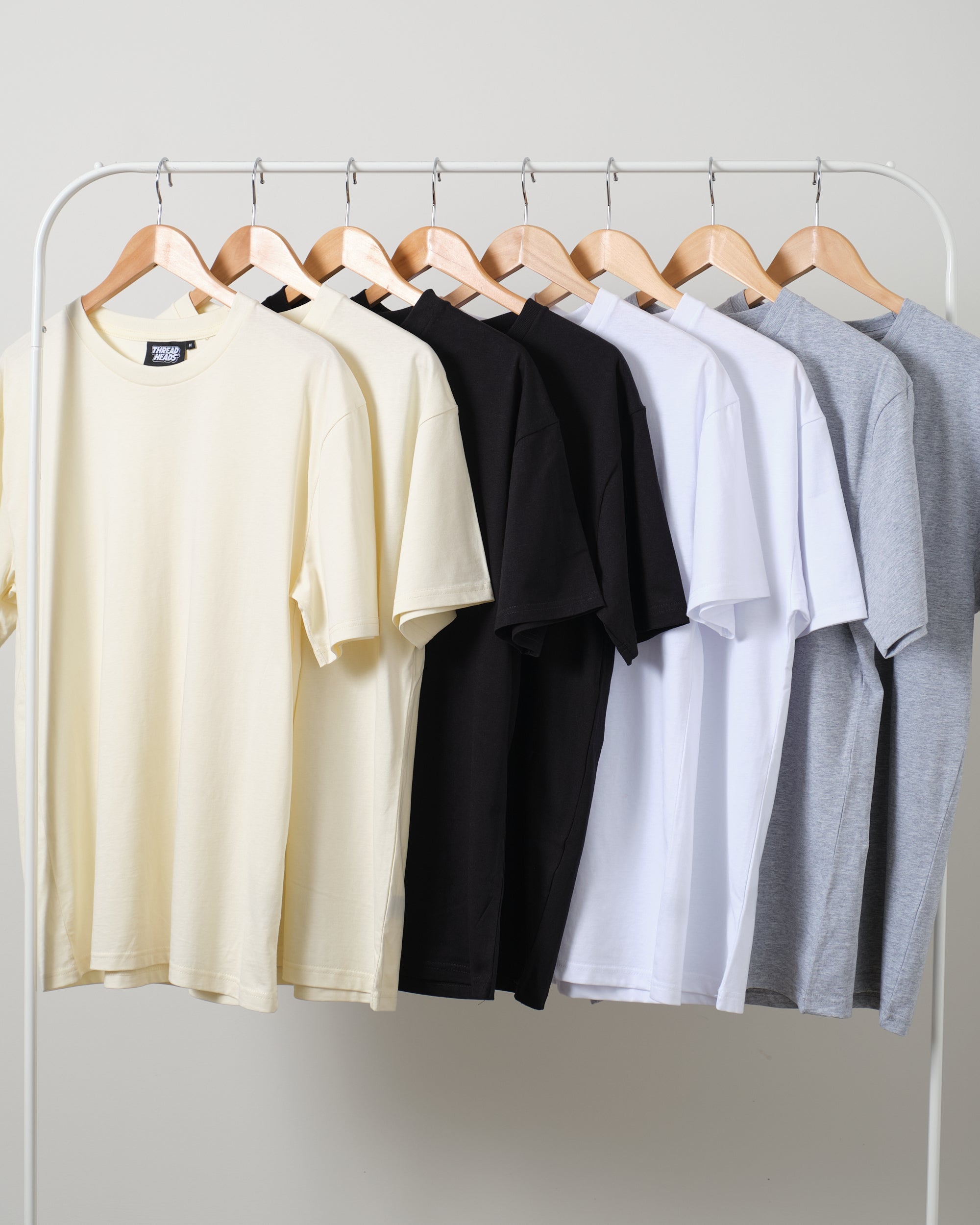 Classic Tee 8 Pack: Natural, Black, White, Grey Australia Online