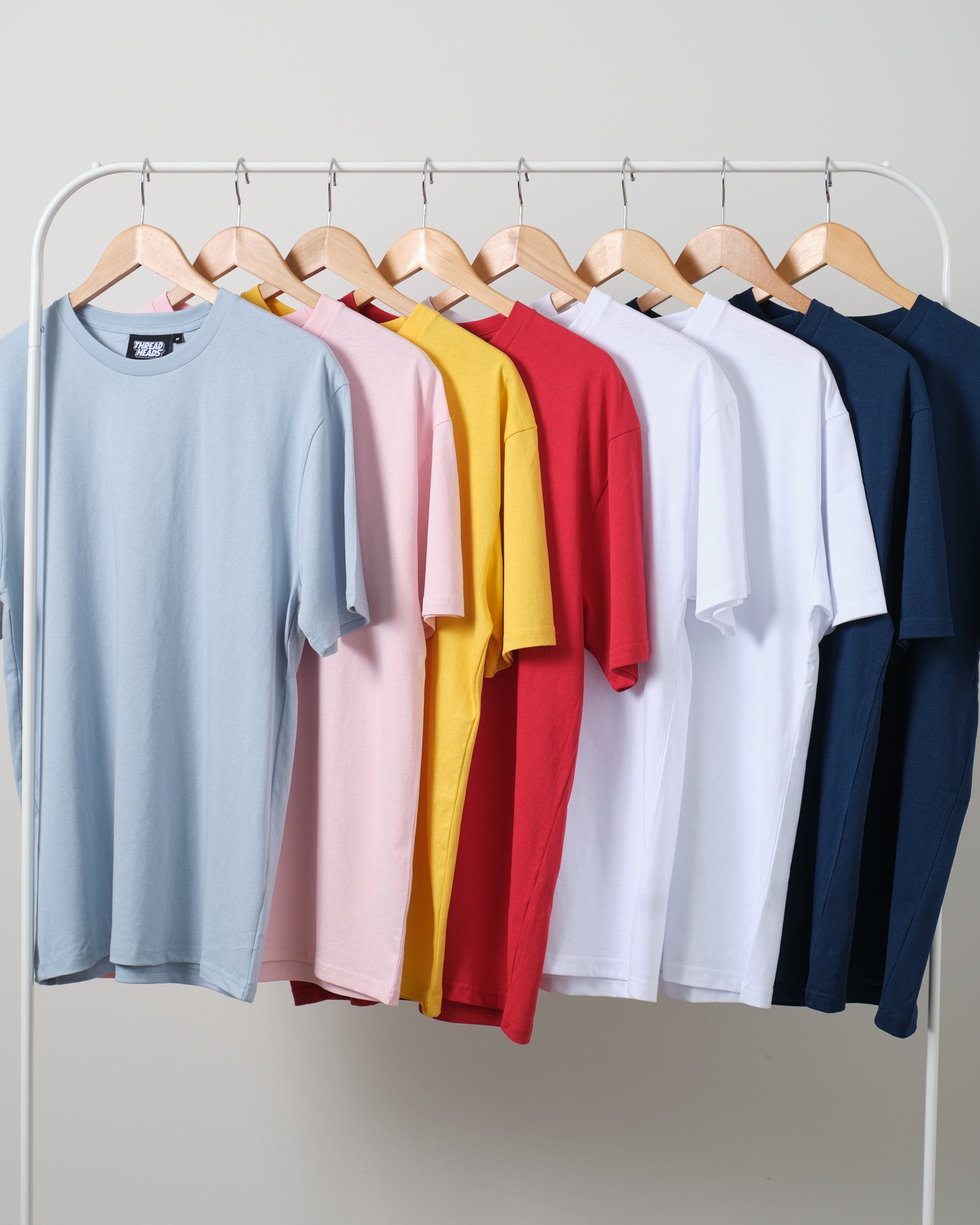 Classic Tee 8 Pack: Pale Blue, Pink, Yellow, Red, White, Navy Australia Online