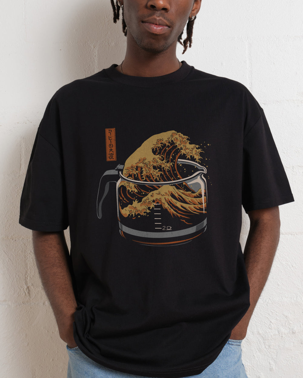 The Great Wave of Coffee T-Shirt Australia Online