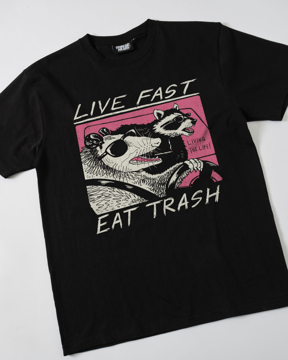 Live Fast Eat Trash T-Shirt Australia Online