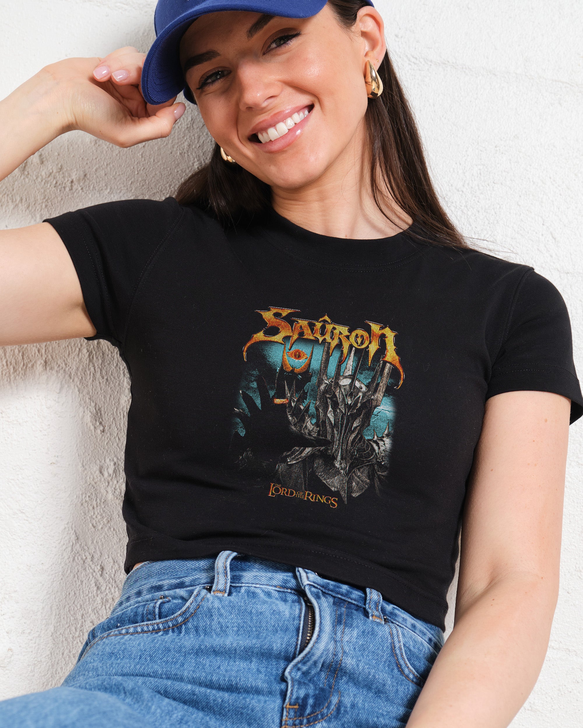 Vintage Sauron Baby Tee Graphic Baby Tee Australia Online