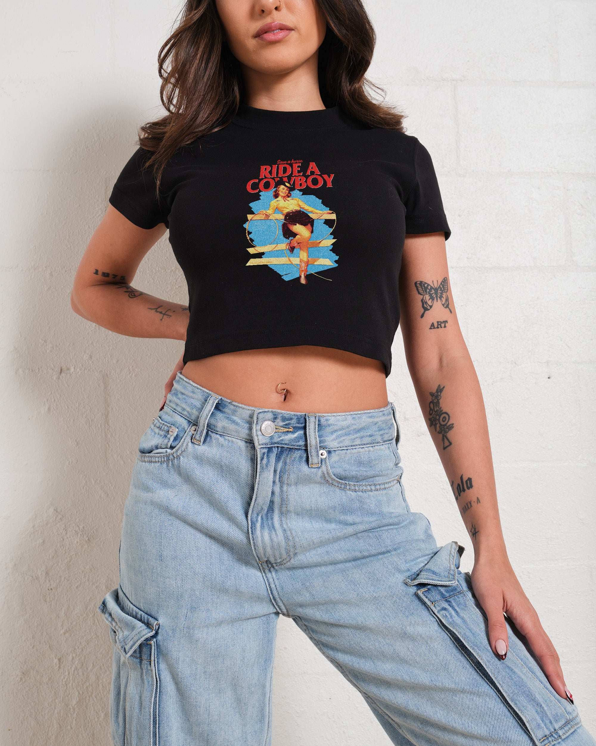 Save a Horse, Ride a Cowboy Baby Tee Graphic Baby Tee Australia Online