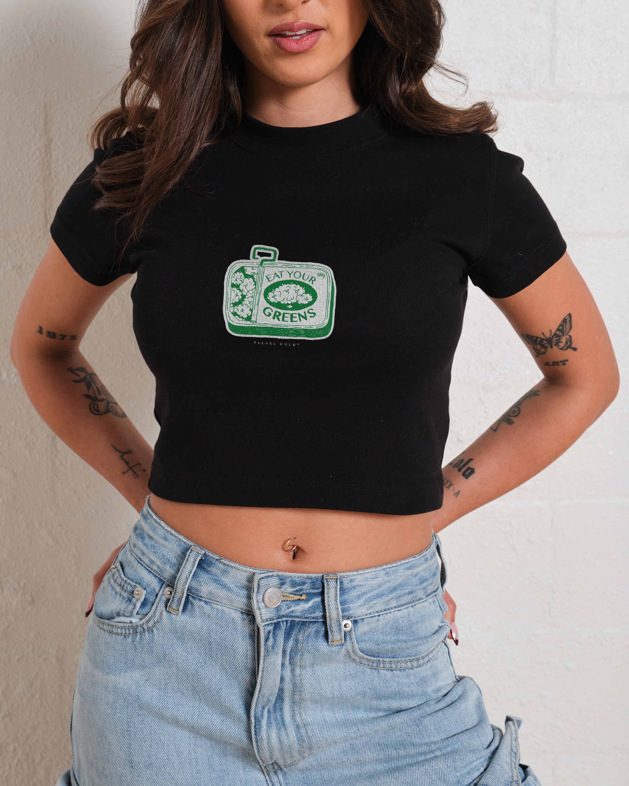 Eat Your Greens Baby Tee Graphic Baby Tee Australia Online