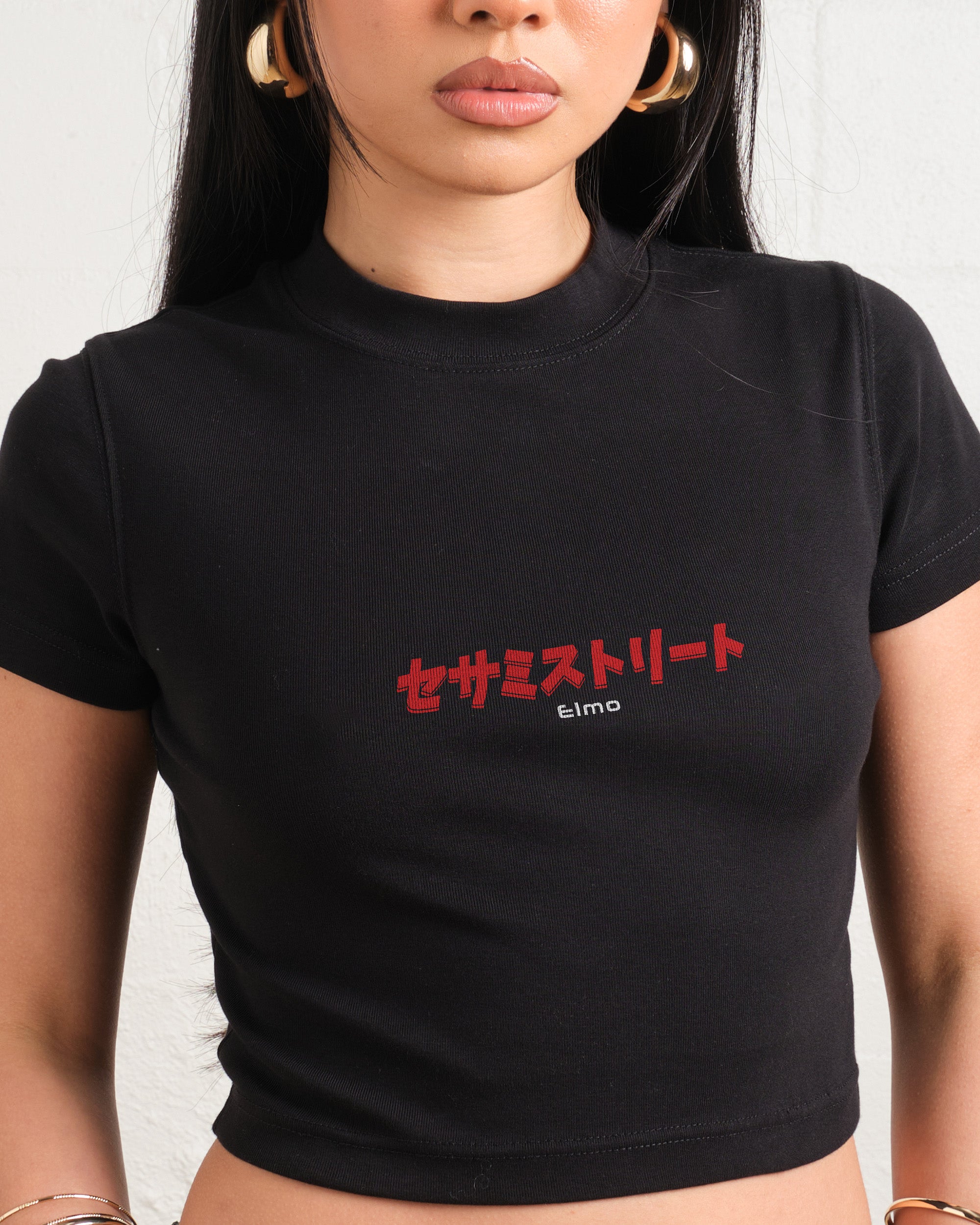 Tokyo Elmo Front and Back Baby Tee Graphic Baby Tee Australia Online