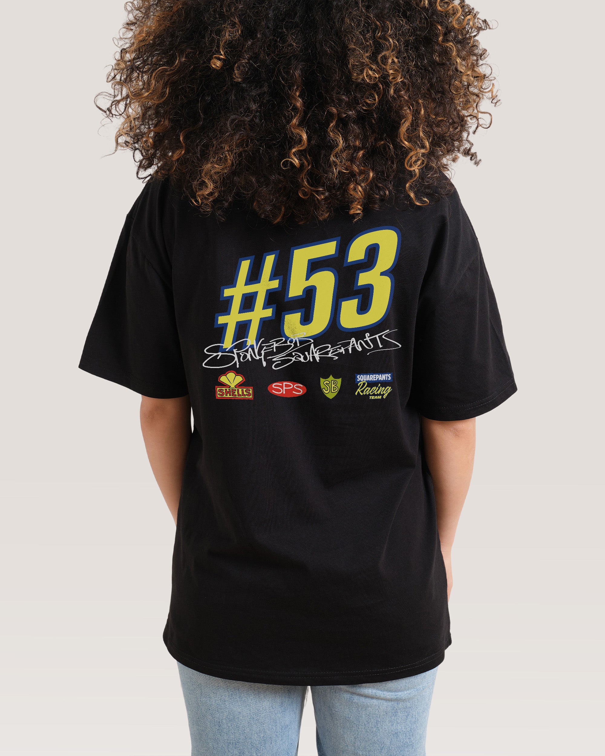 Spongebob Racing Black T-Shirt