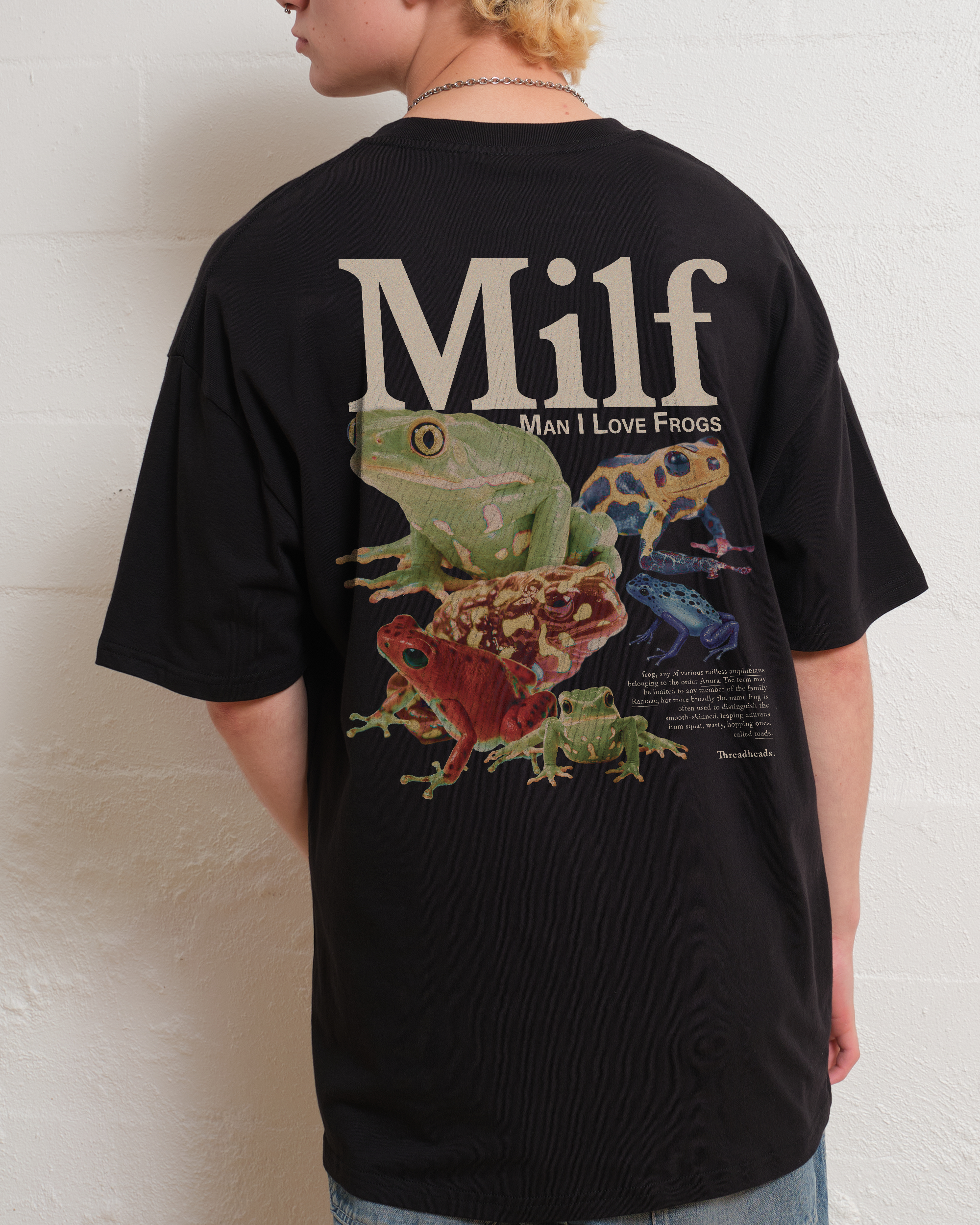 Man I Love Frogs Front and Back T-Shirt Australia Online