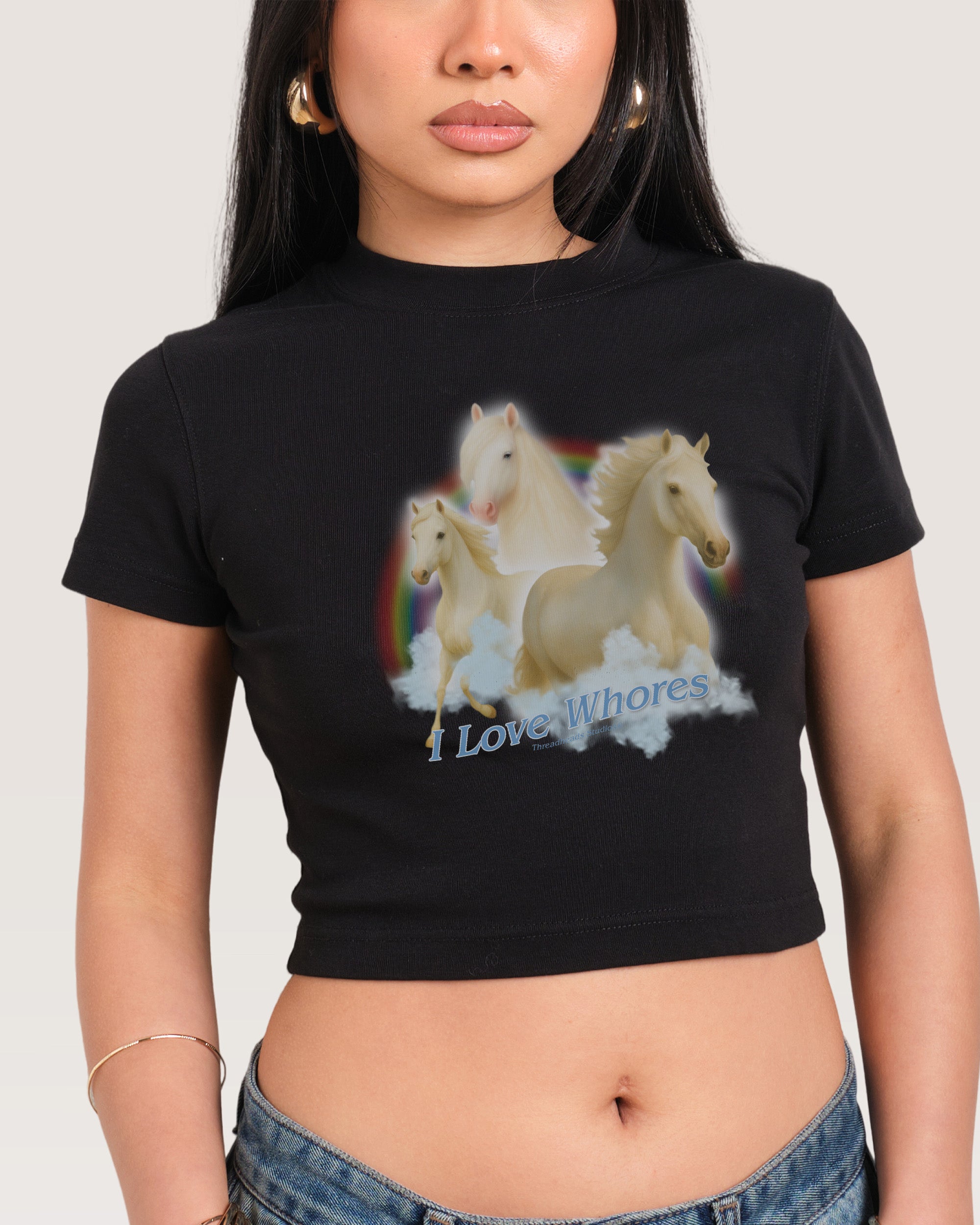 I Love Whores Baby Tee Threadheads Australia Online