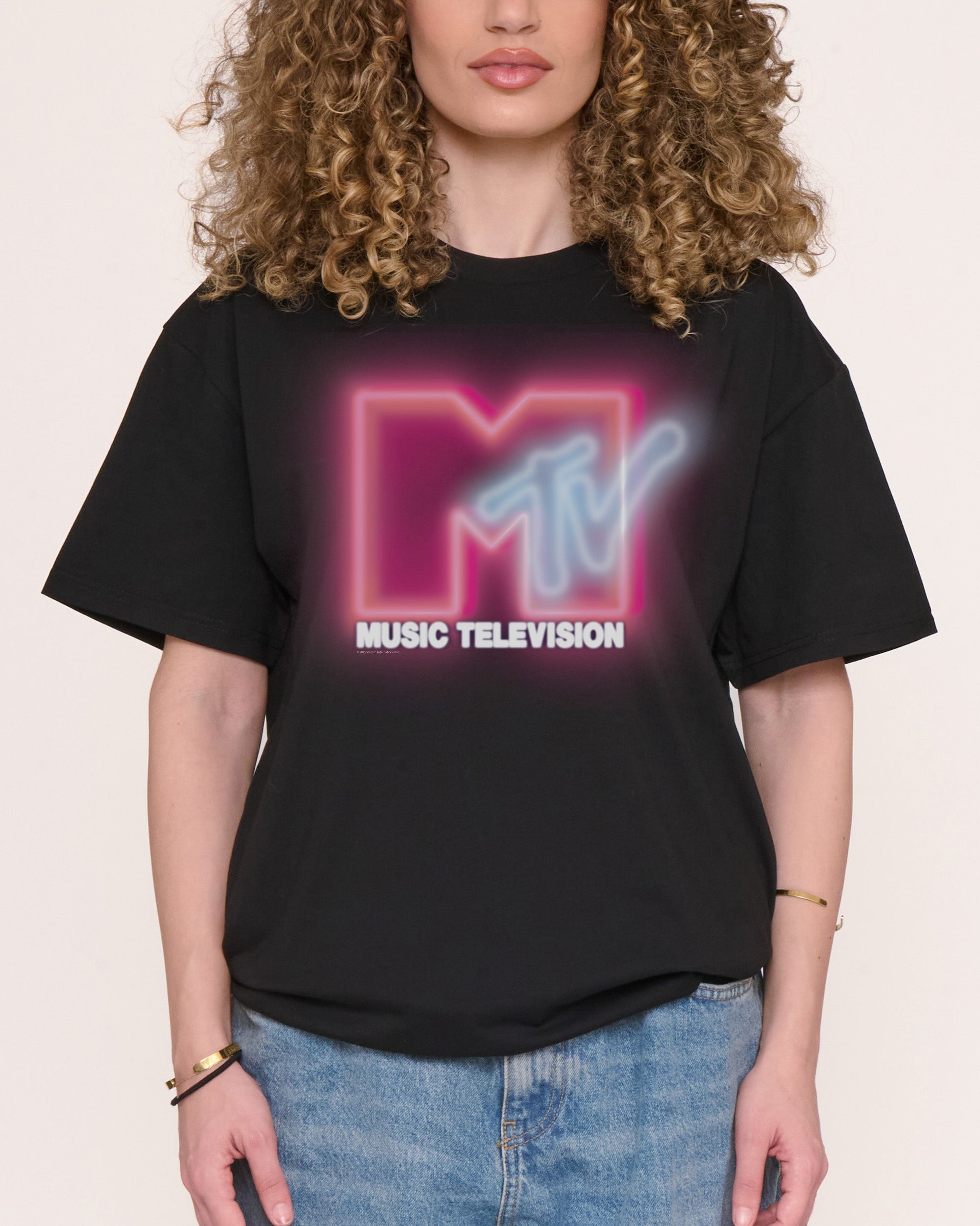 Neon MTV Logo T-Shirt | Official MTV collab