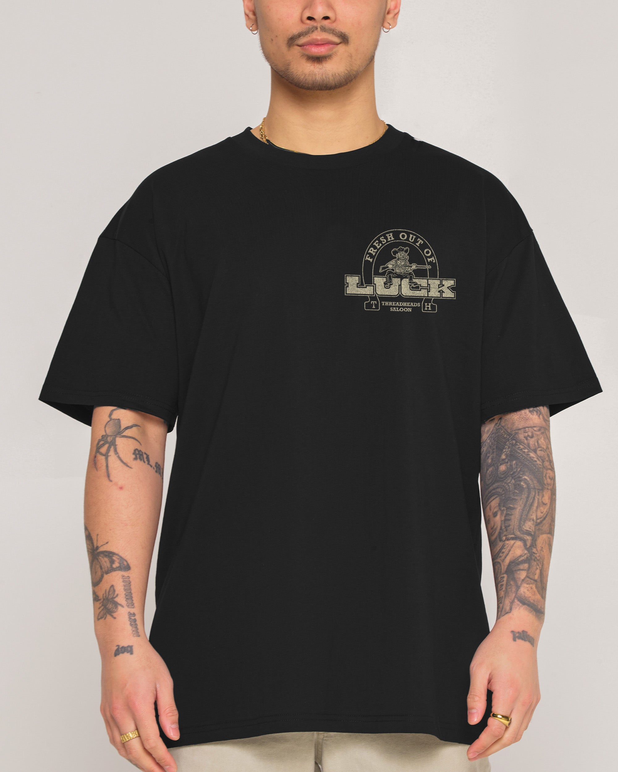 Fresh Out of Luck Black T-Shirt