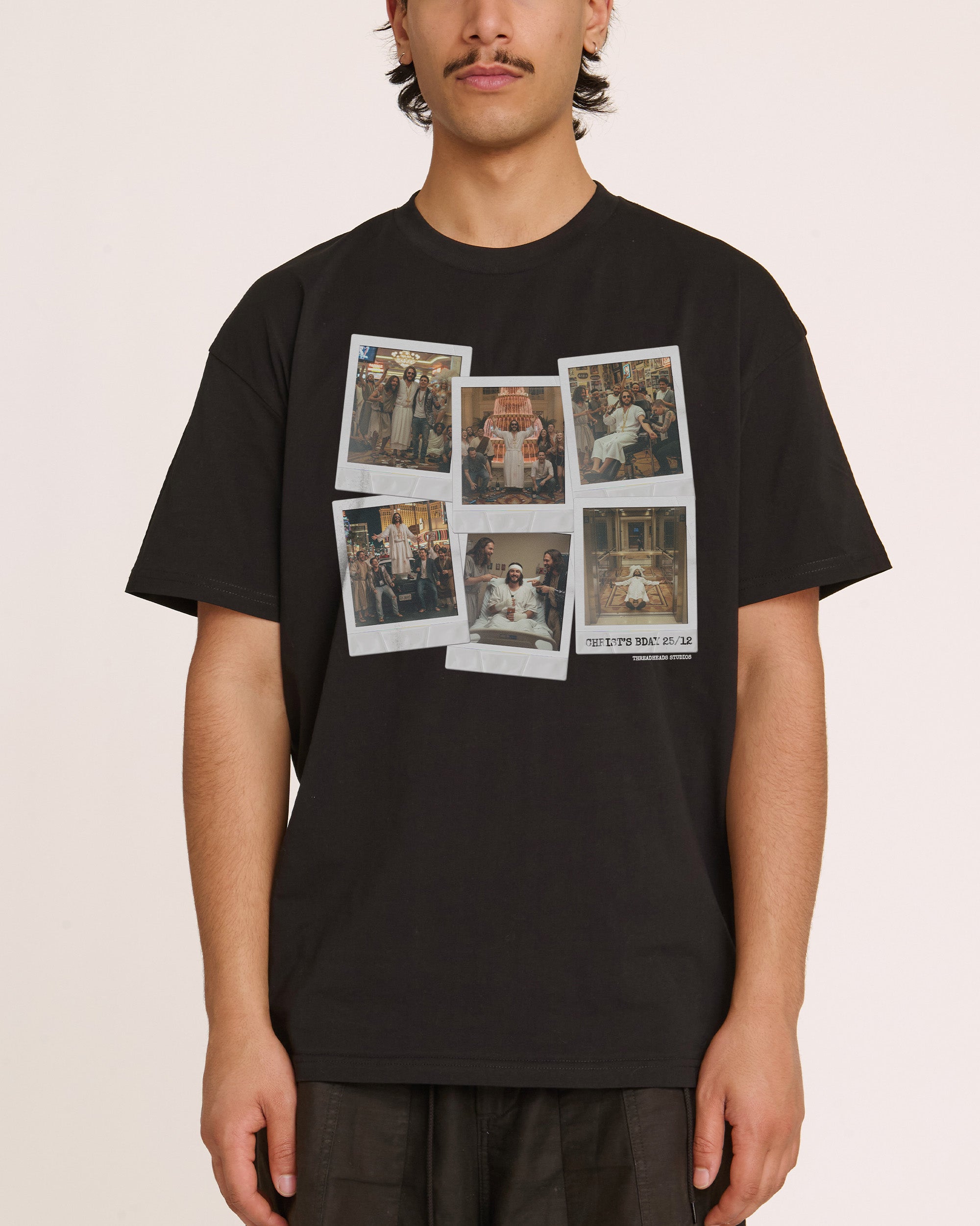 Christ's Bday Bender Black T-Shirt