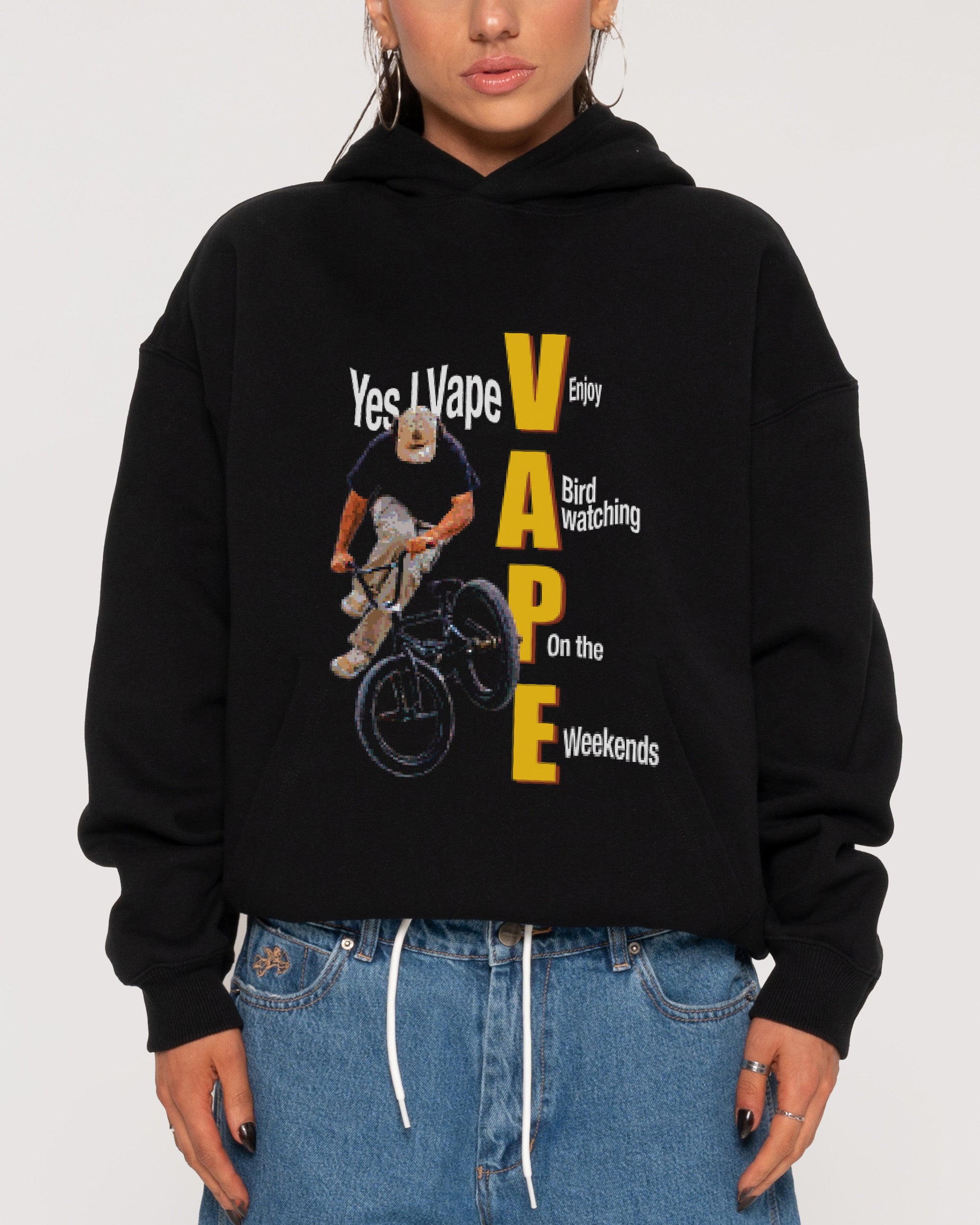 Yes I Vape Black Hoodie