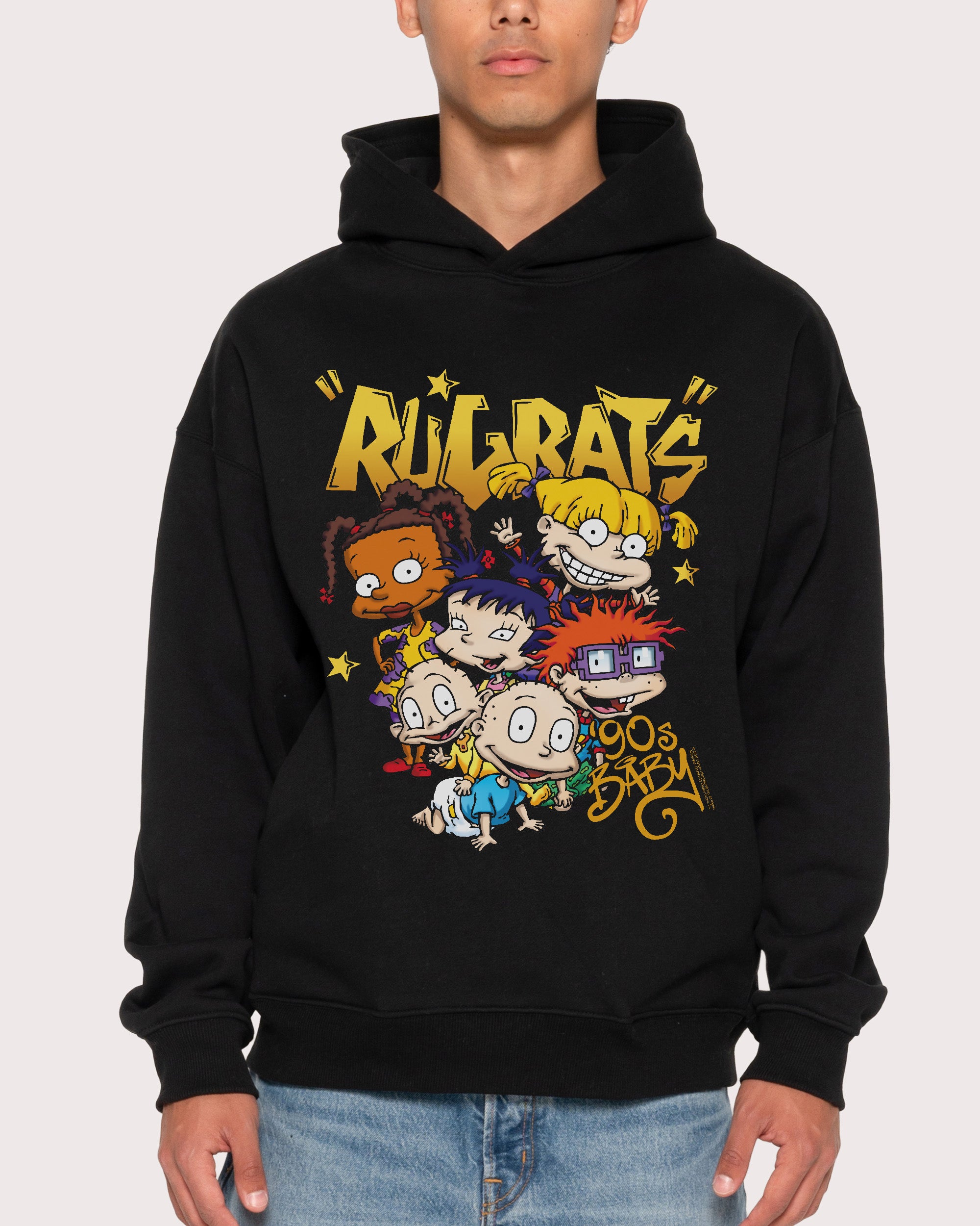 90s Baby Black Hoodie