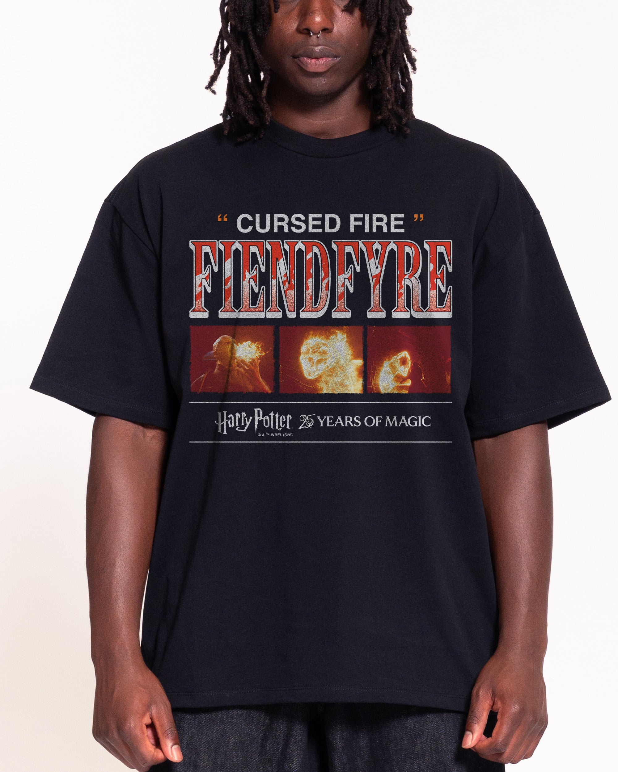 Fiendfyre Black Oversized Tee