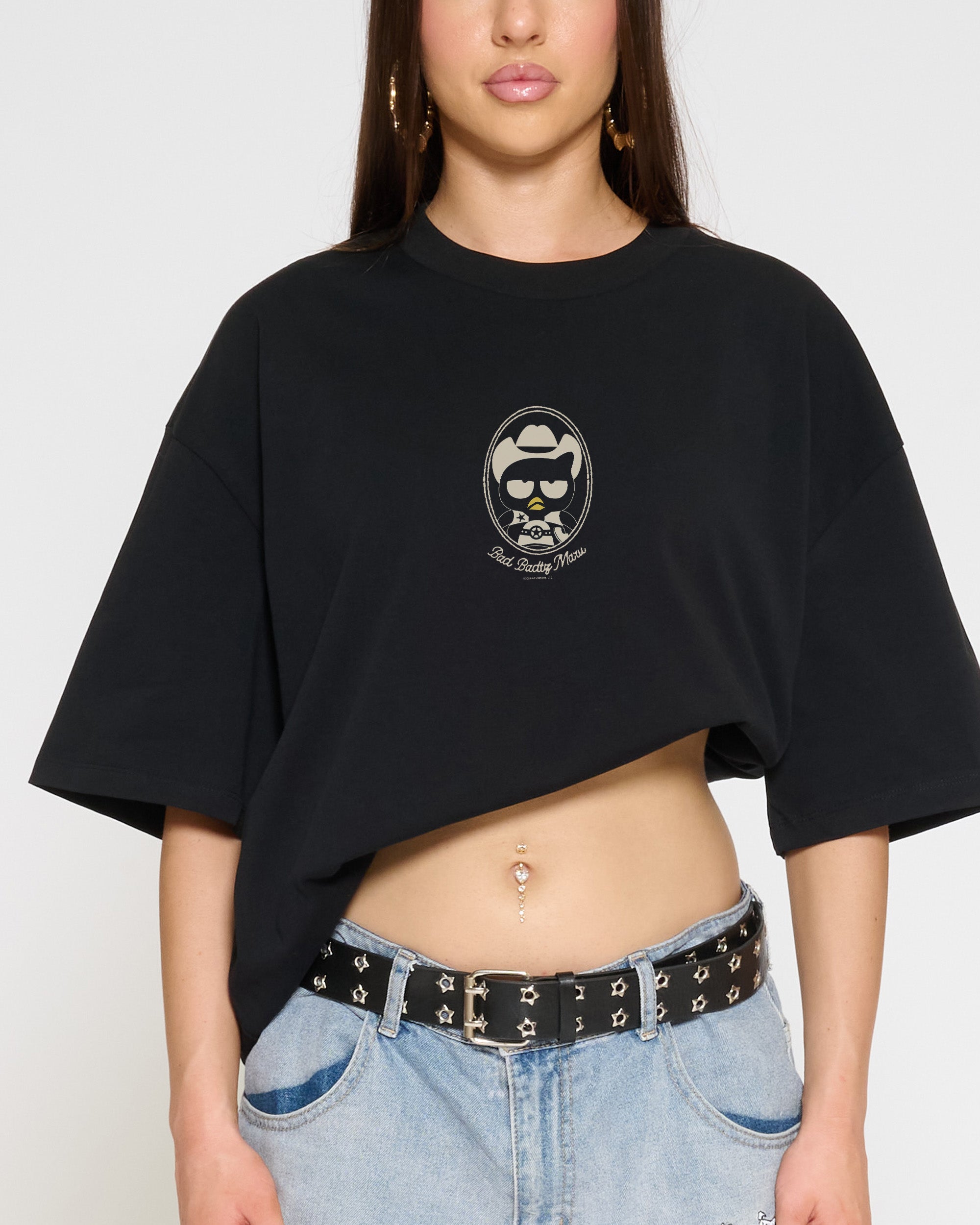 Bad Badtz-Maru Rodeo Club Oversized Tee Official Hello Kitty and Friends collab Threadheads