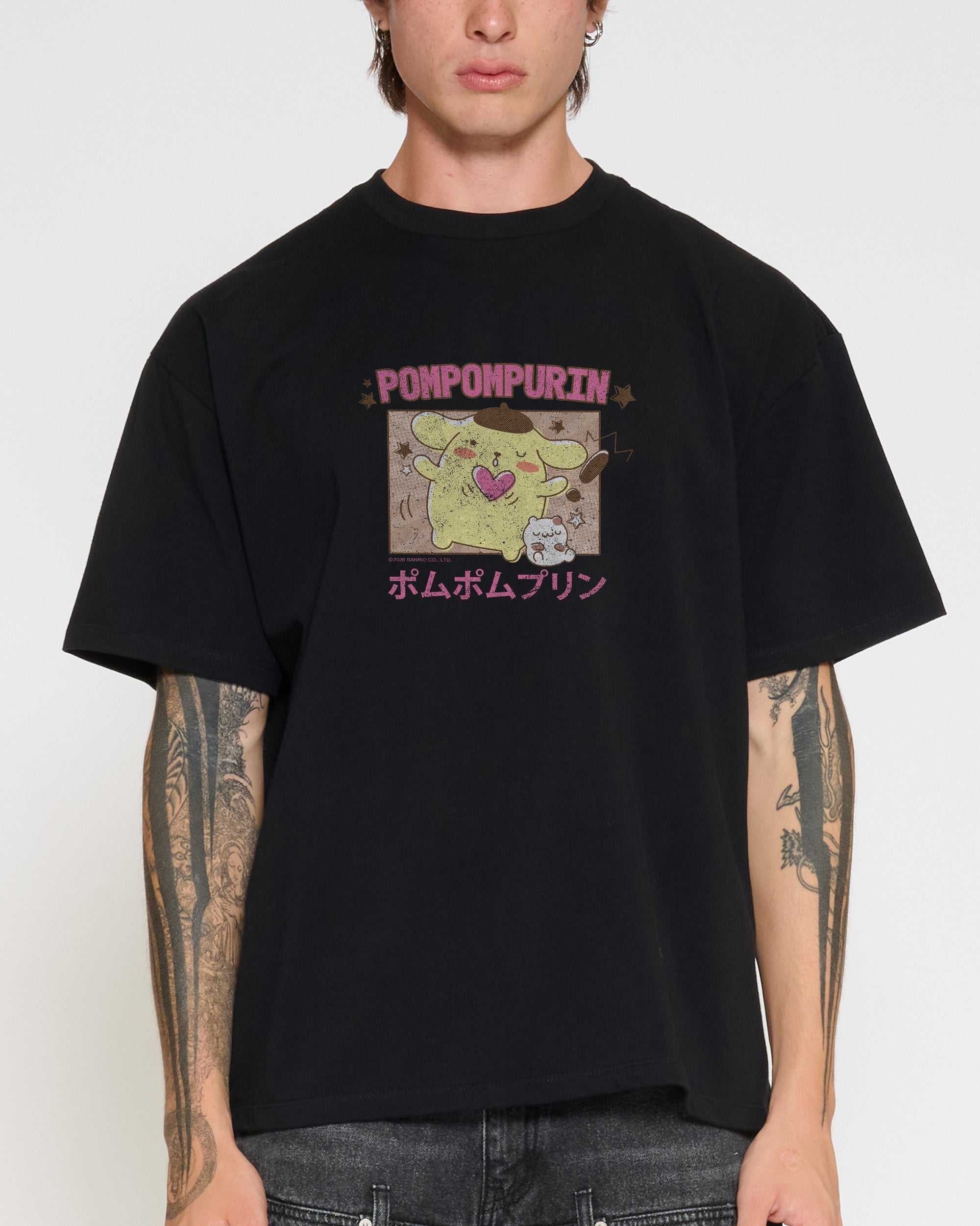 Pompompurin Kawaii Oversized Tee Official Hello Kitty and Friends collab Threadheads