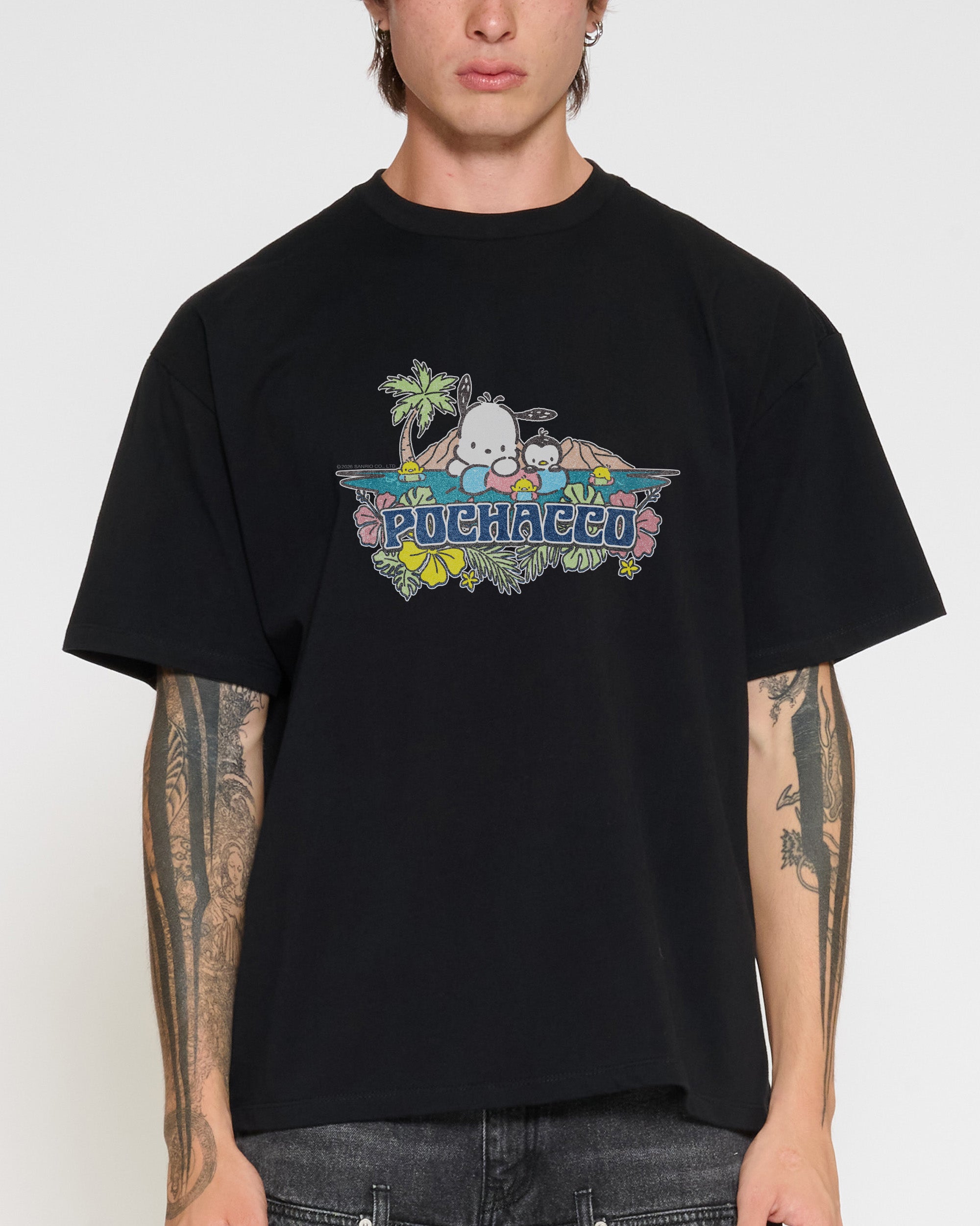 Pochacco Summer Friends Oversized Tee
