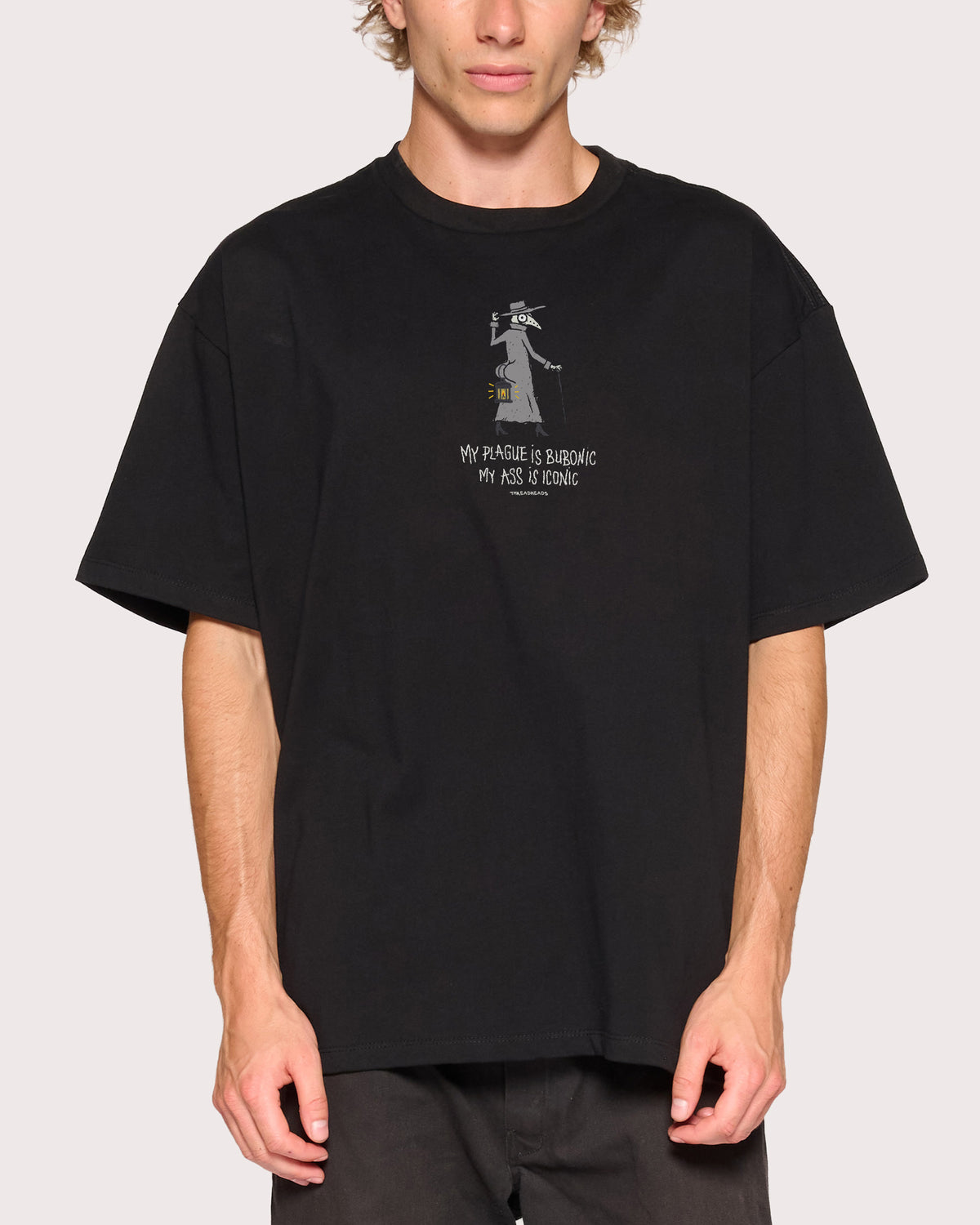 Lore Is Iconic Black Oversized Tee