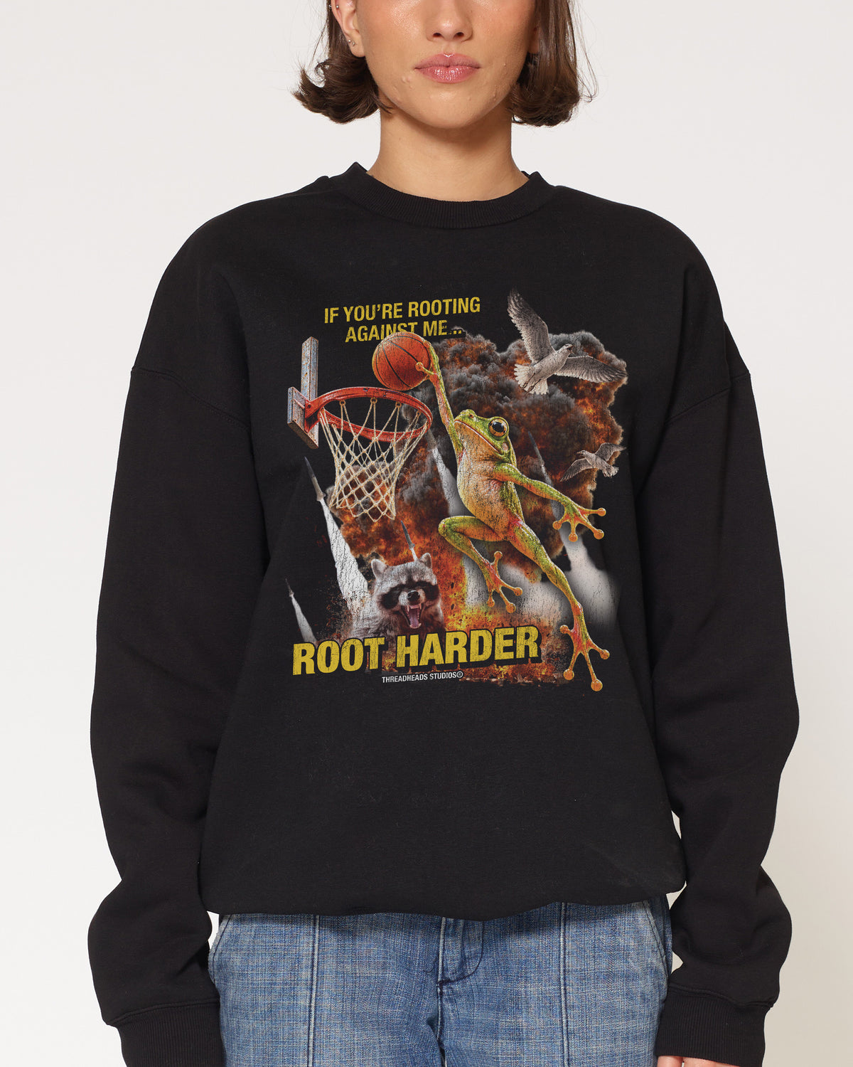 Root Harder Black Sweatshirt