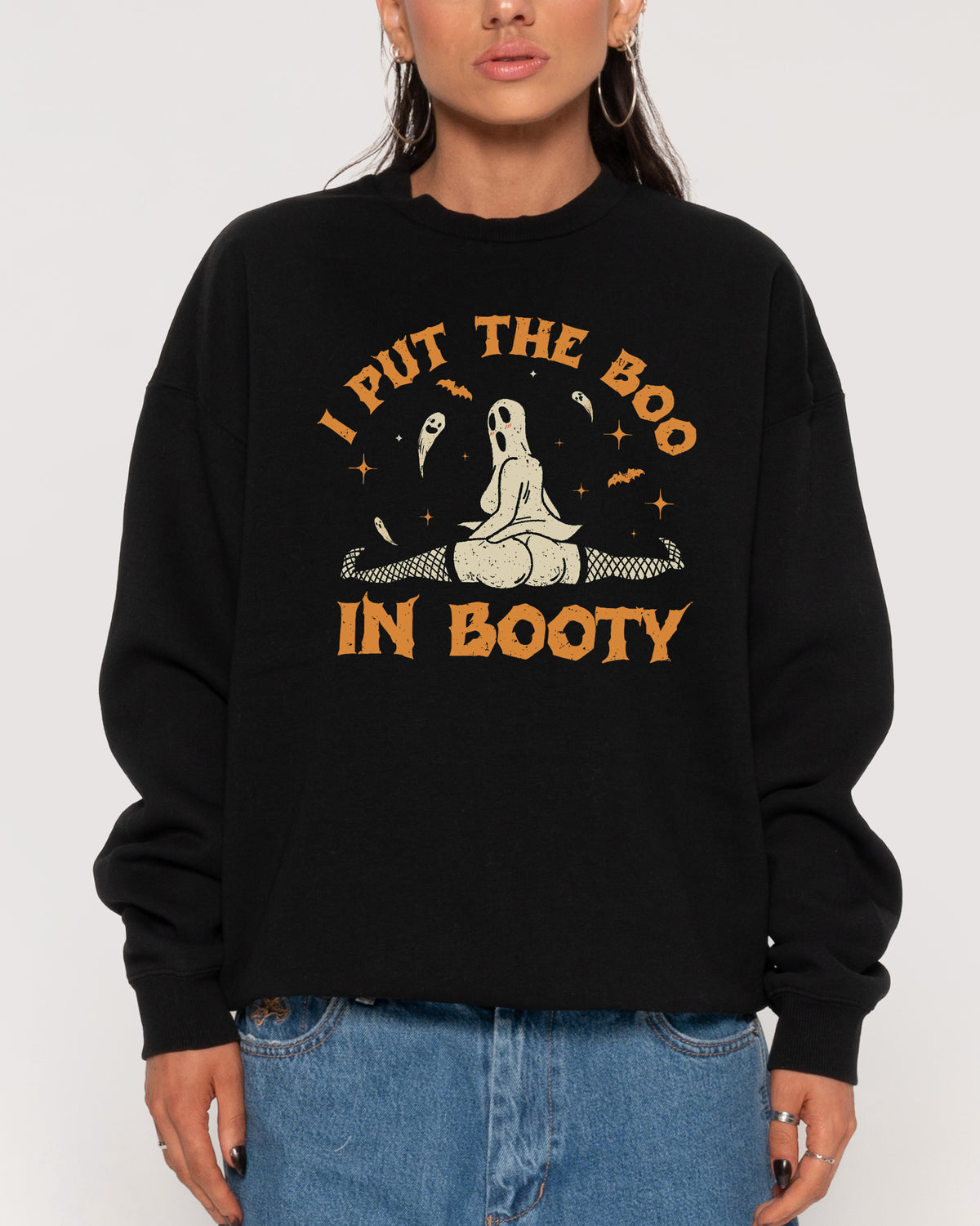 Boo in Booty Black Sweatshirt