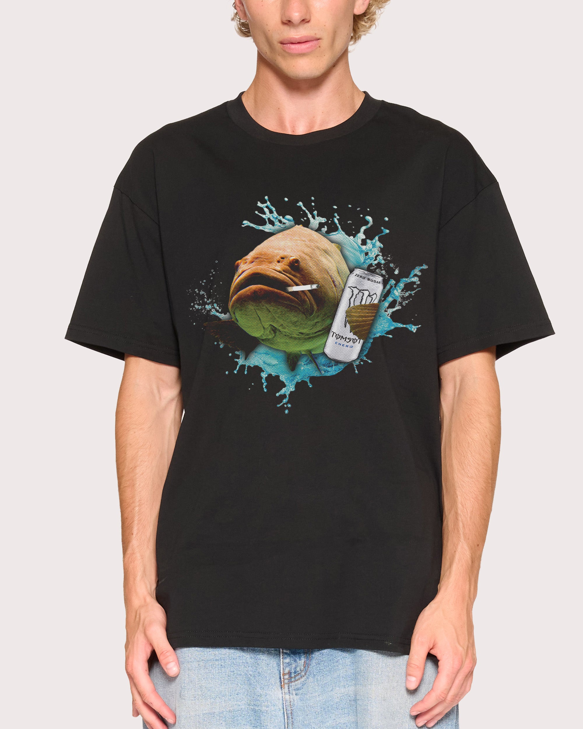Monster Fish Black T-Shirt