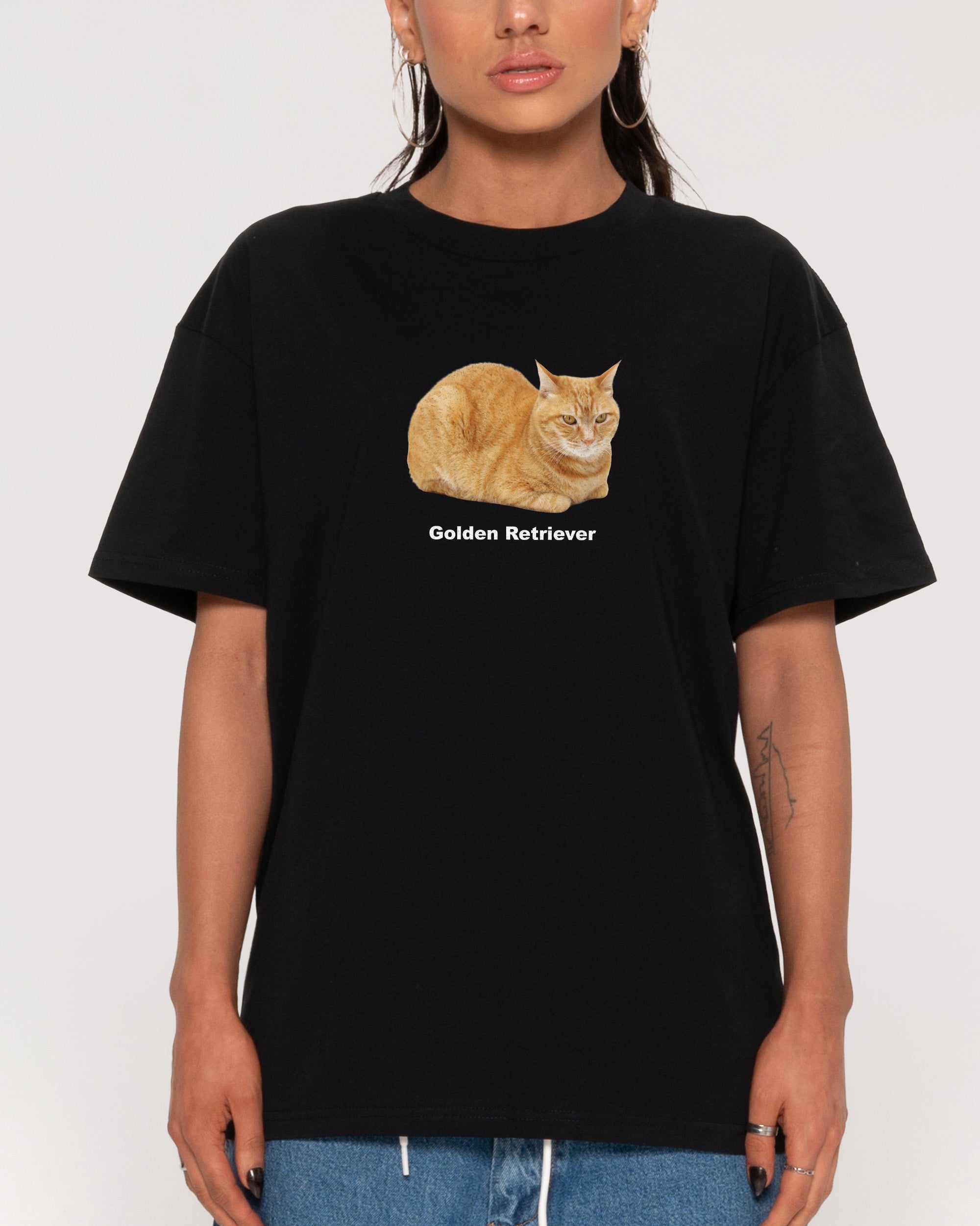 Golden Retriever Black T-Shirt