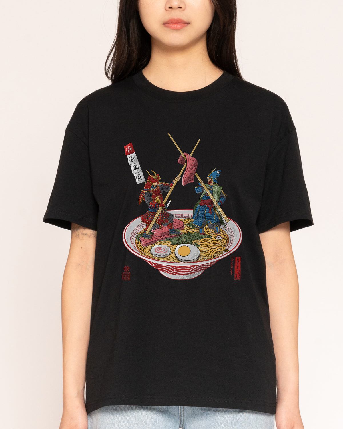 Samurai Duel over Ramen T-Shirt