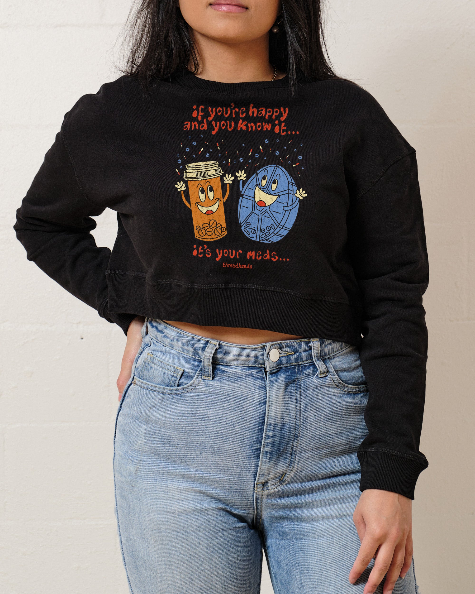 It's Your Meds Crop Sweater Australia Online