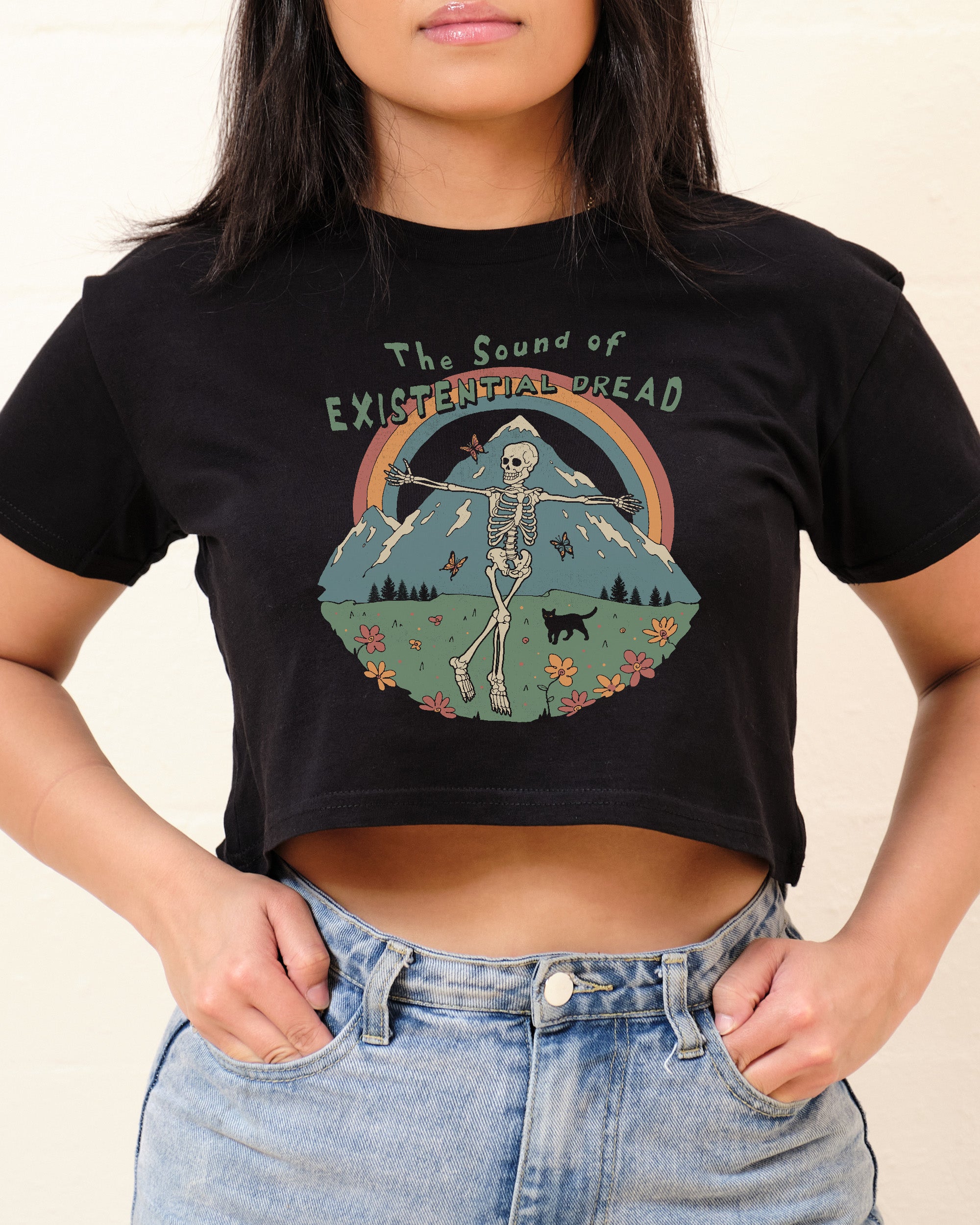 The Sound of Existential Dread Crop Tee