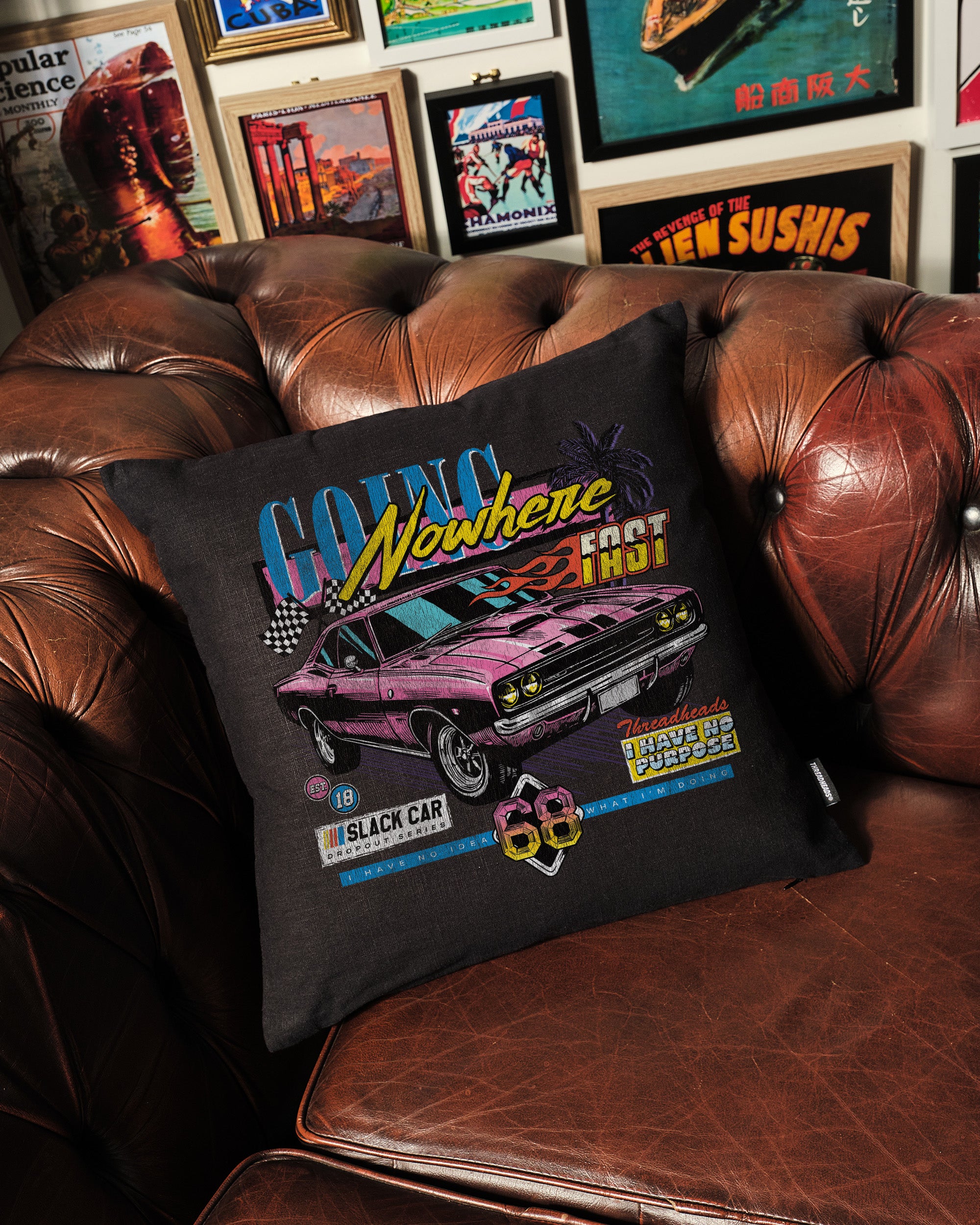 Going Nowhere Cushion Australia Online Black