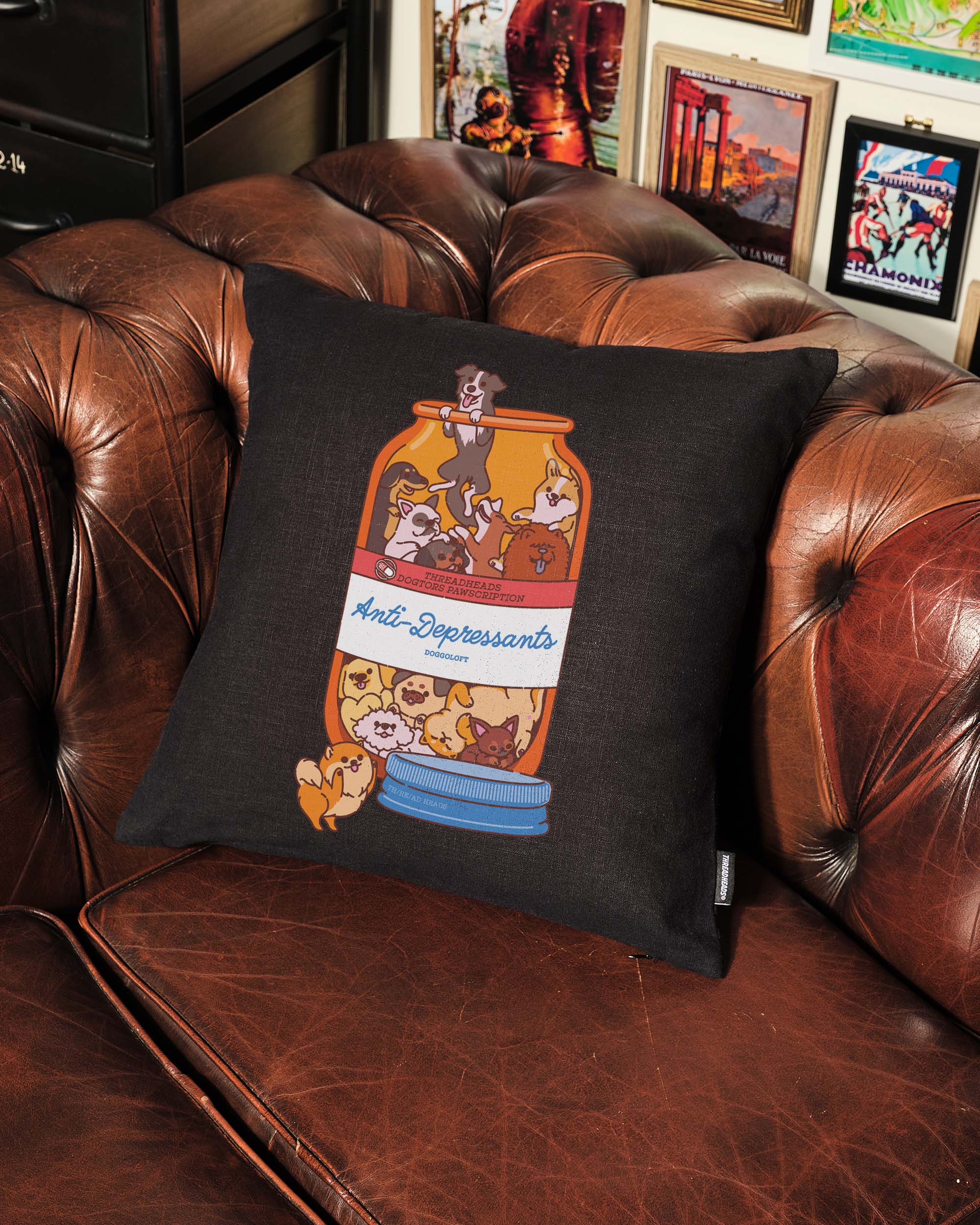 Anti-Depressants Dog Edition Cushion Australia Online