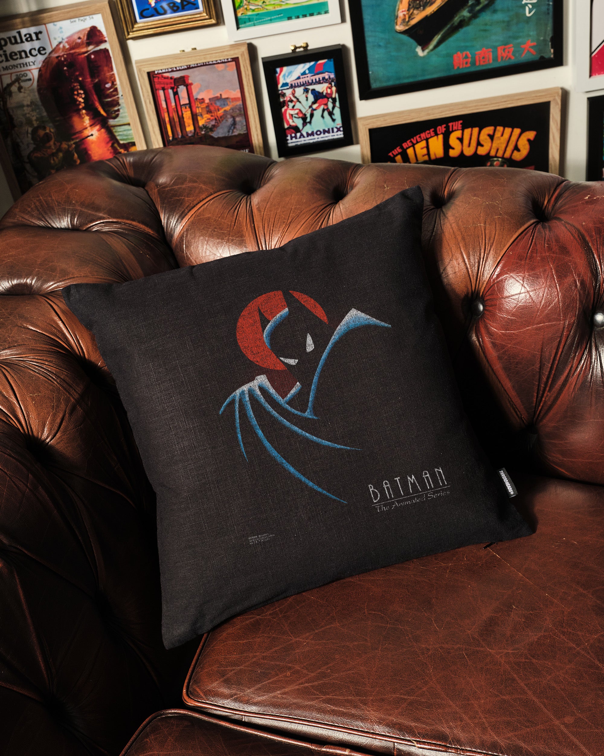 Batman The Animated Series Logo Cushion Australia Online Threadheads