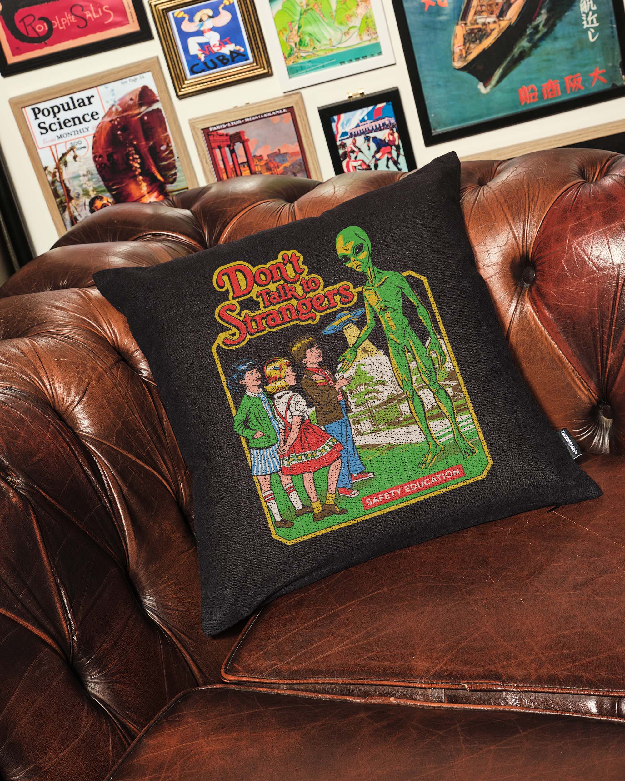 Don't Talk to Strangers Cushion Australia Online