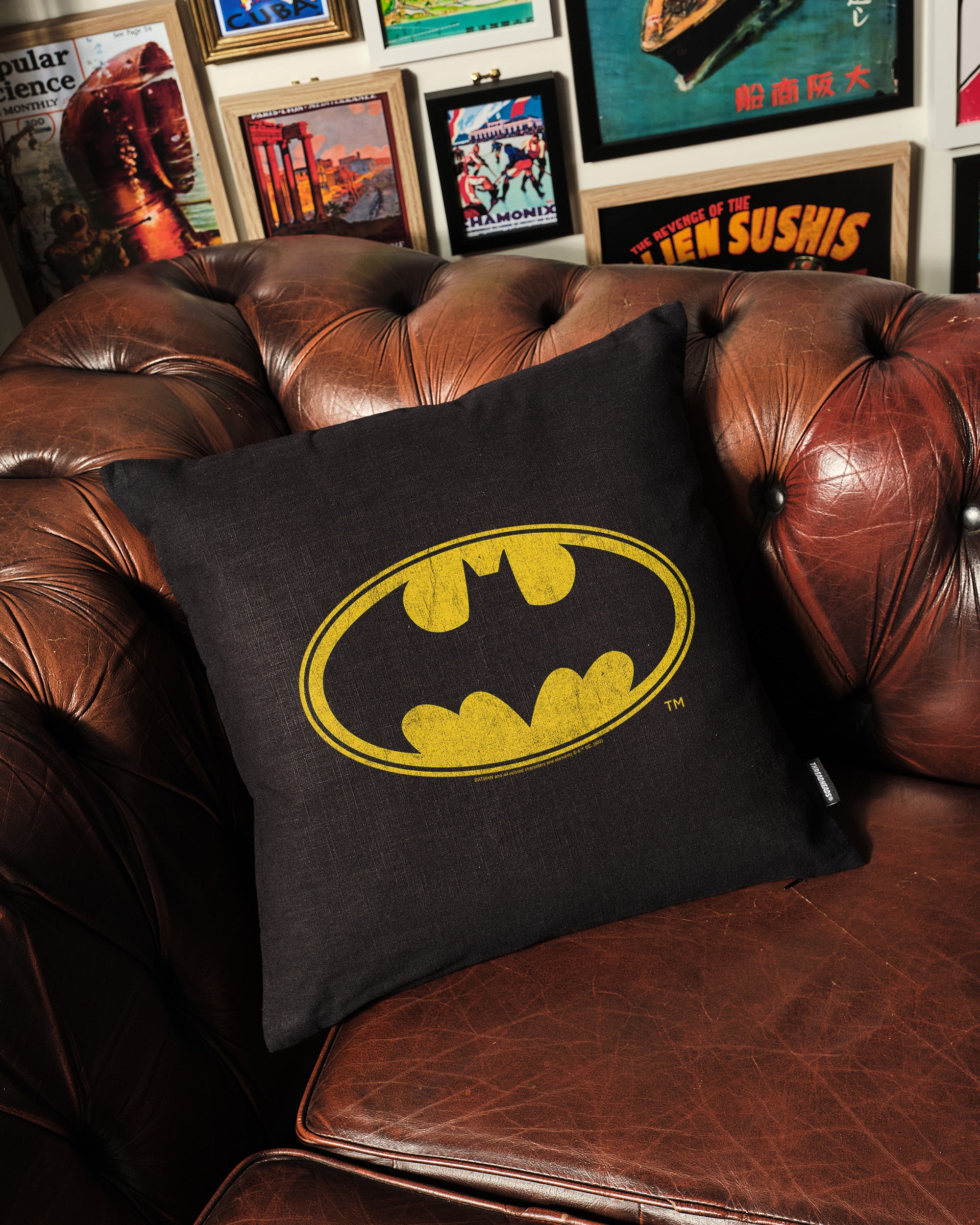 Batman Classic Logo Cushion Australia Online