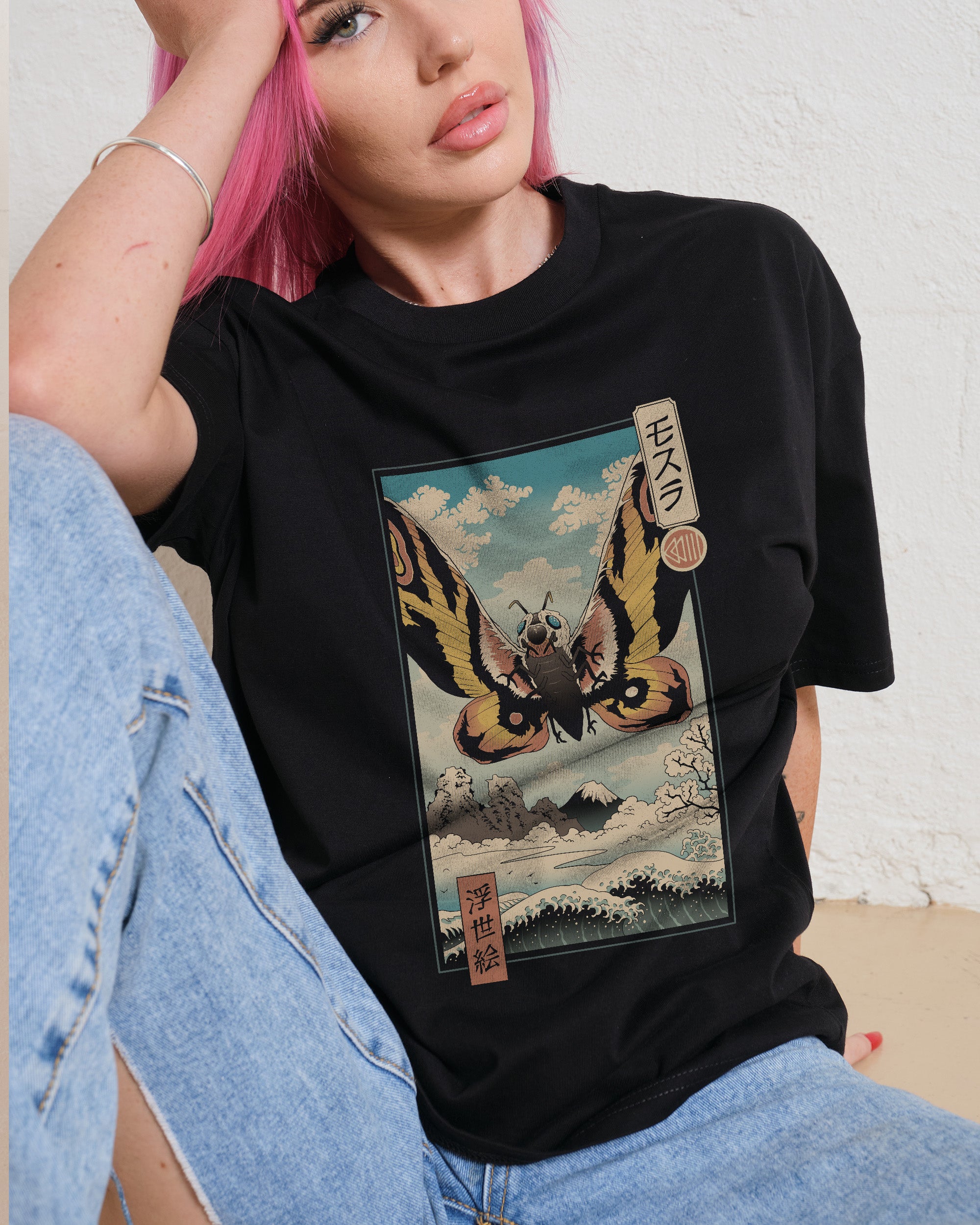 Ancient Moth Ukiyo-e T-Shirt Australia Online