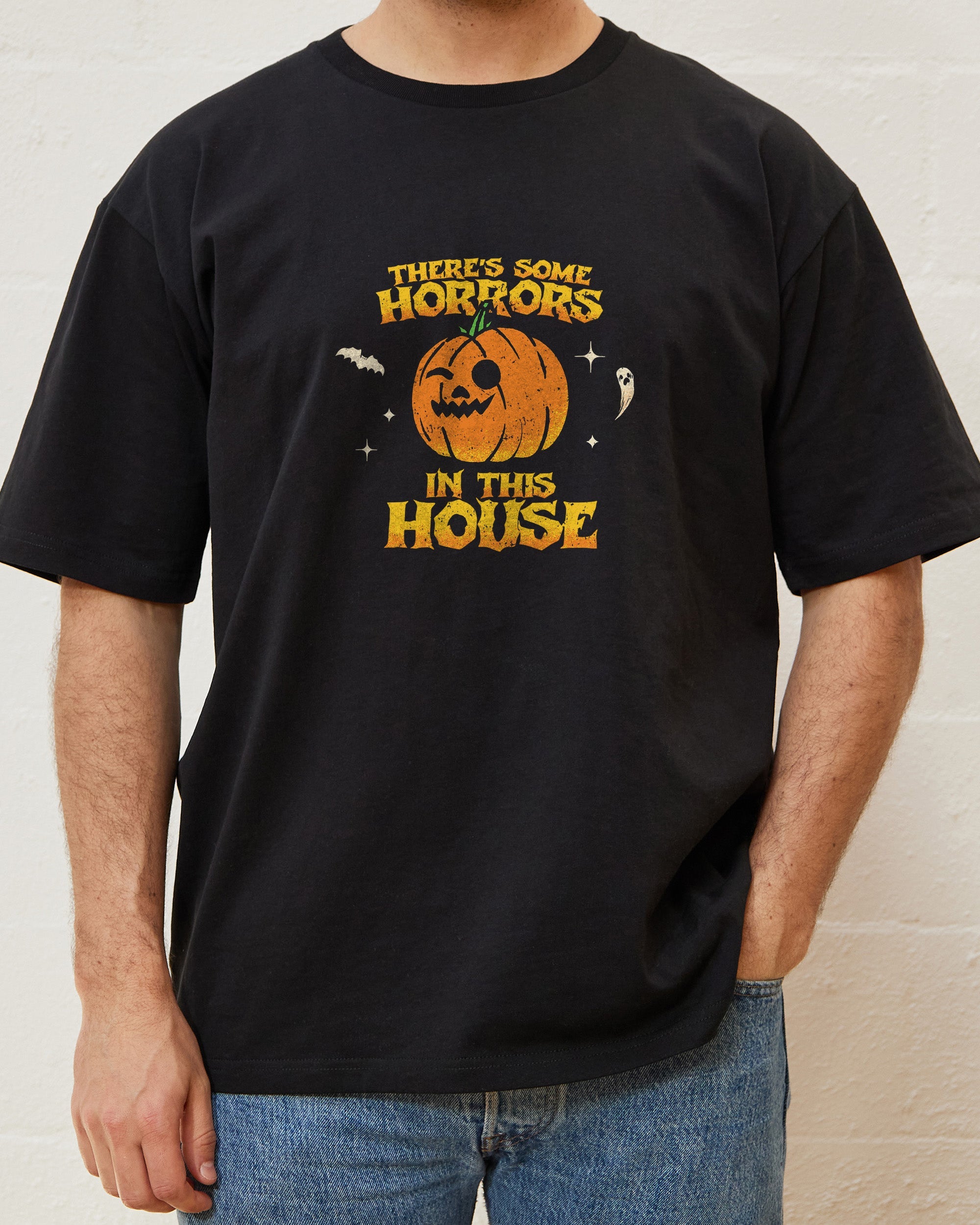 There's Some Horrors In This House Front and Back T-Shirt Australia Online