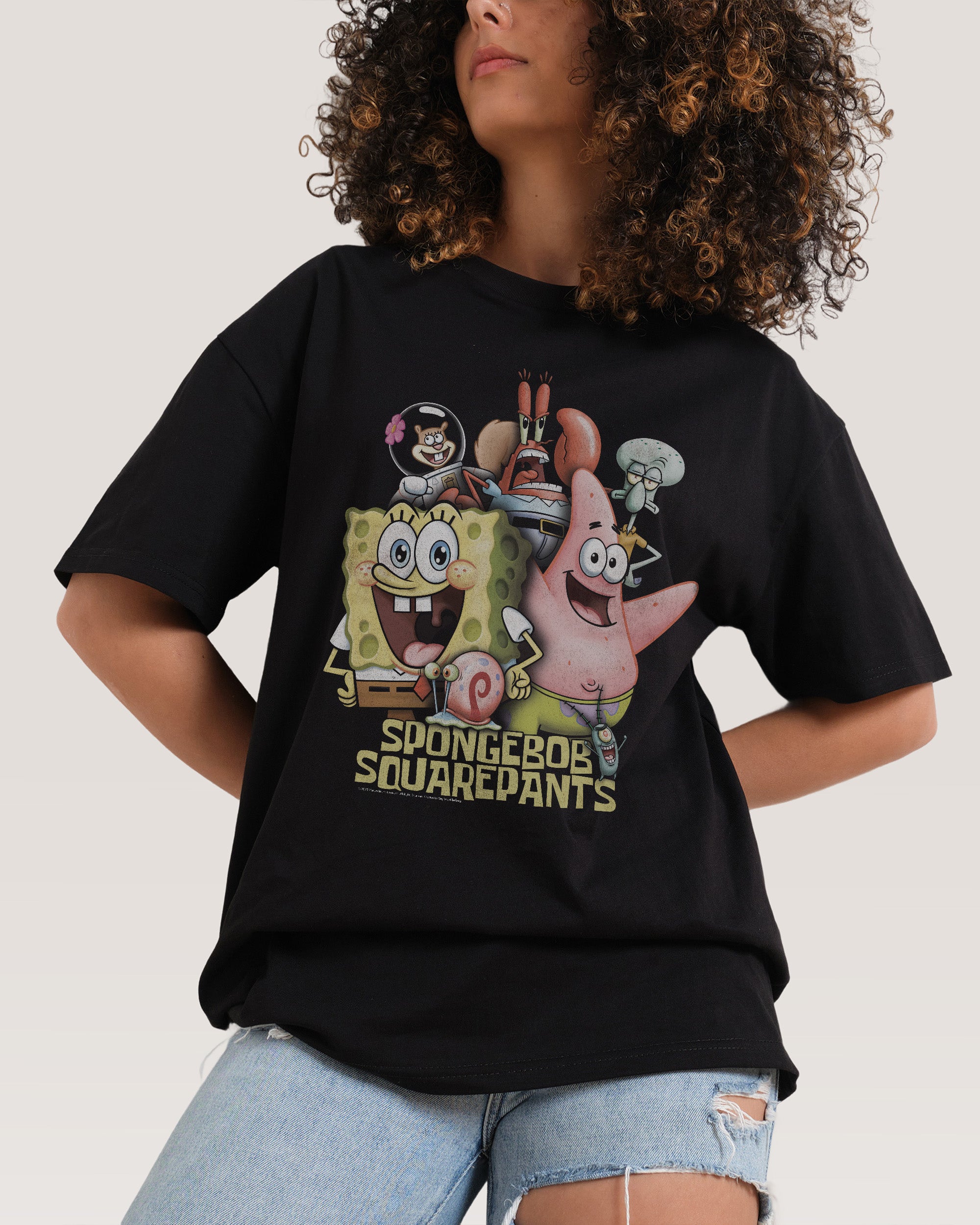 Bikini Bottom Crew Black T-Shirt