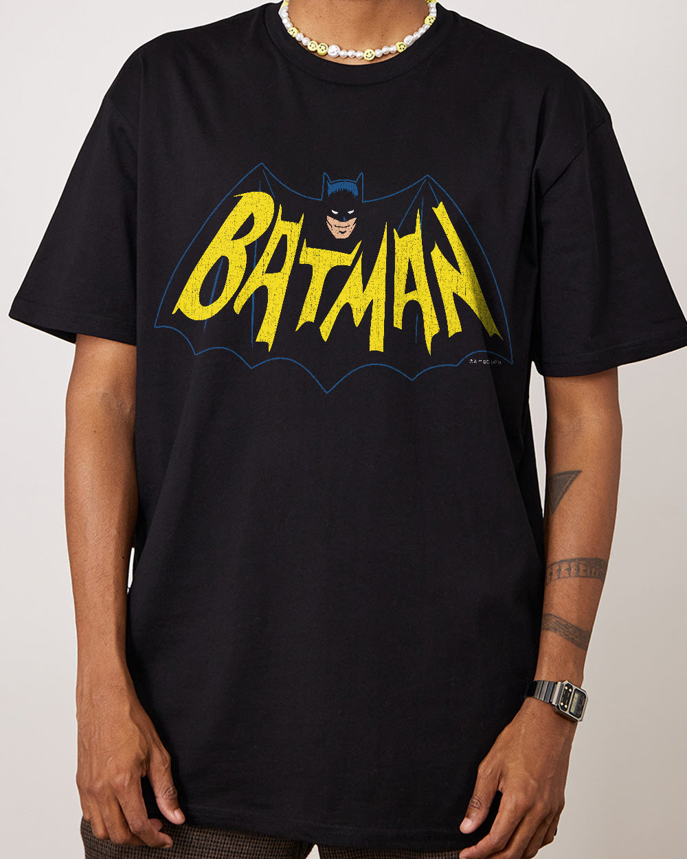 Batman Vintage 60s Logo T Shirt Official DC Merch Australia