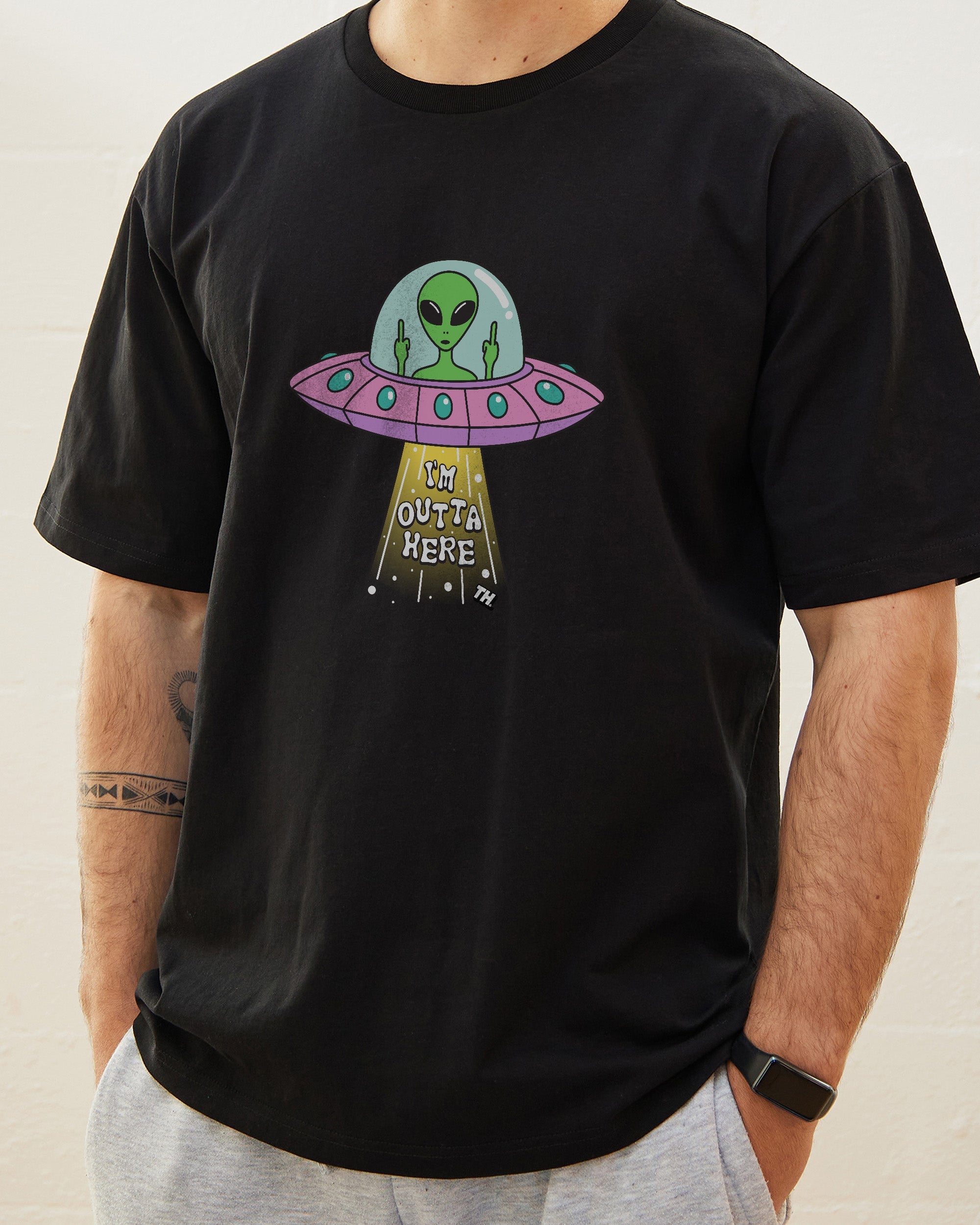I'm Outta Here T-Shirt Australia Online Black