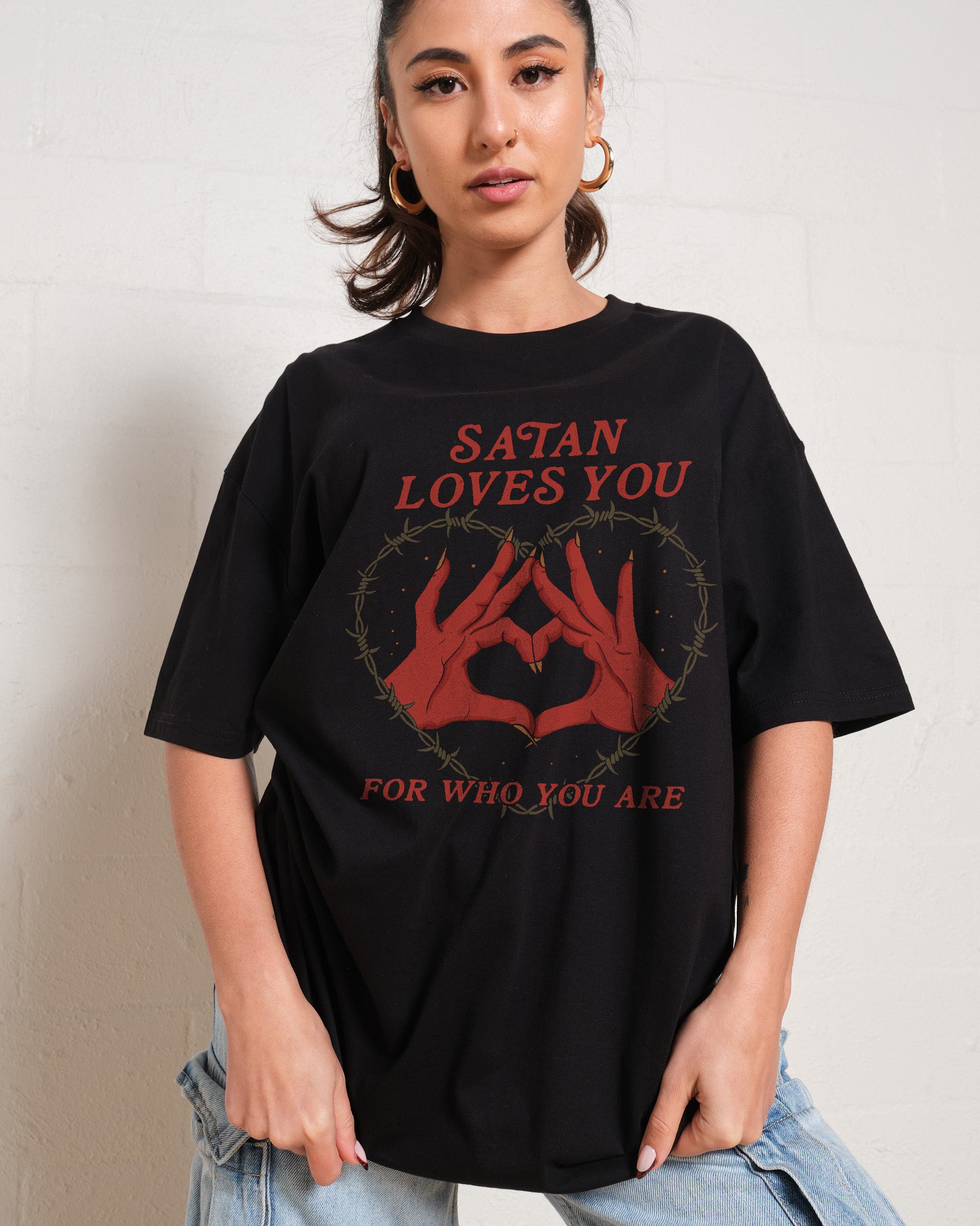 Satan Loves You T-Shirt Australia Online