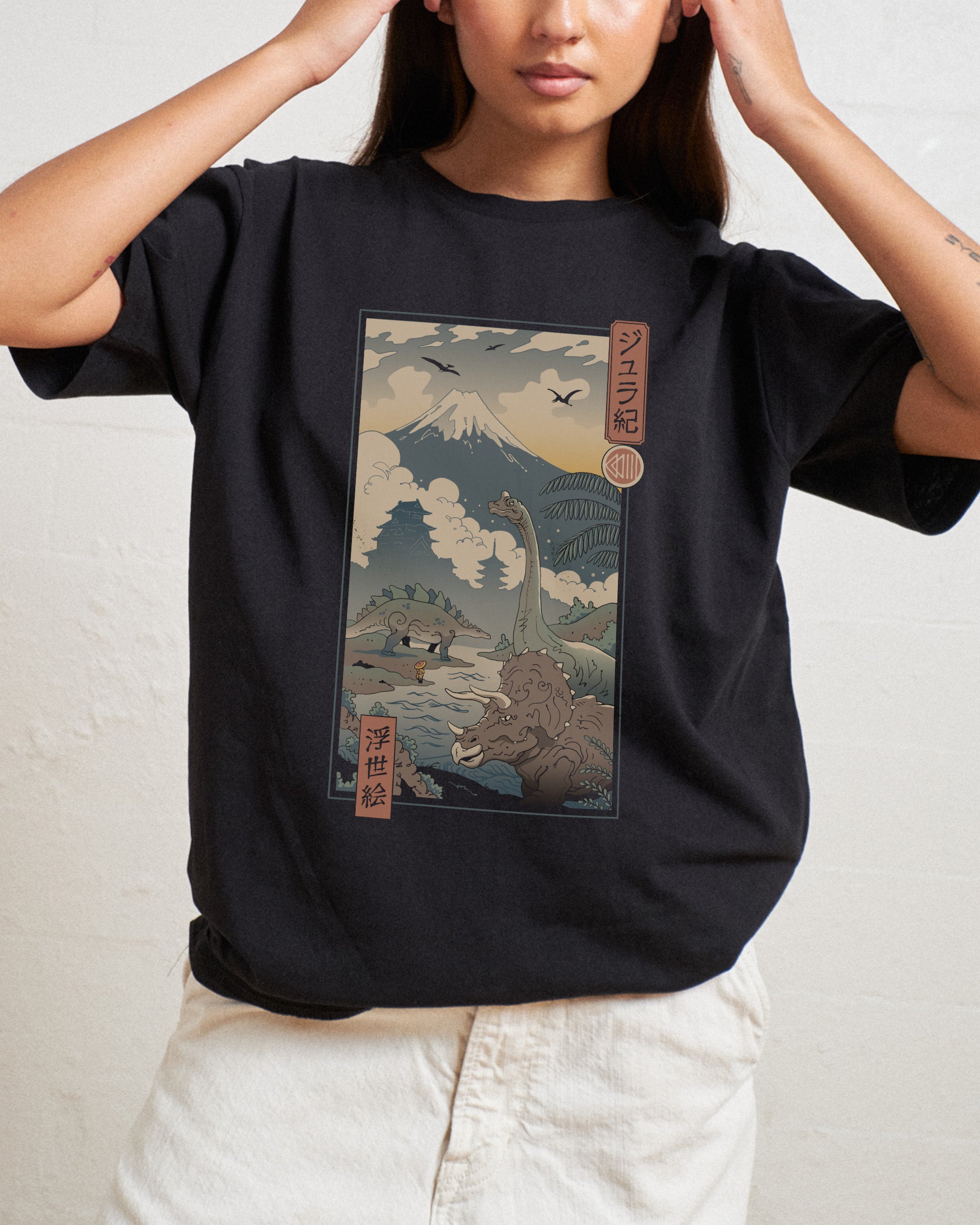 Jurassic Ukiyo-e 1 T-Shirt Australia Online