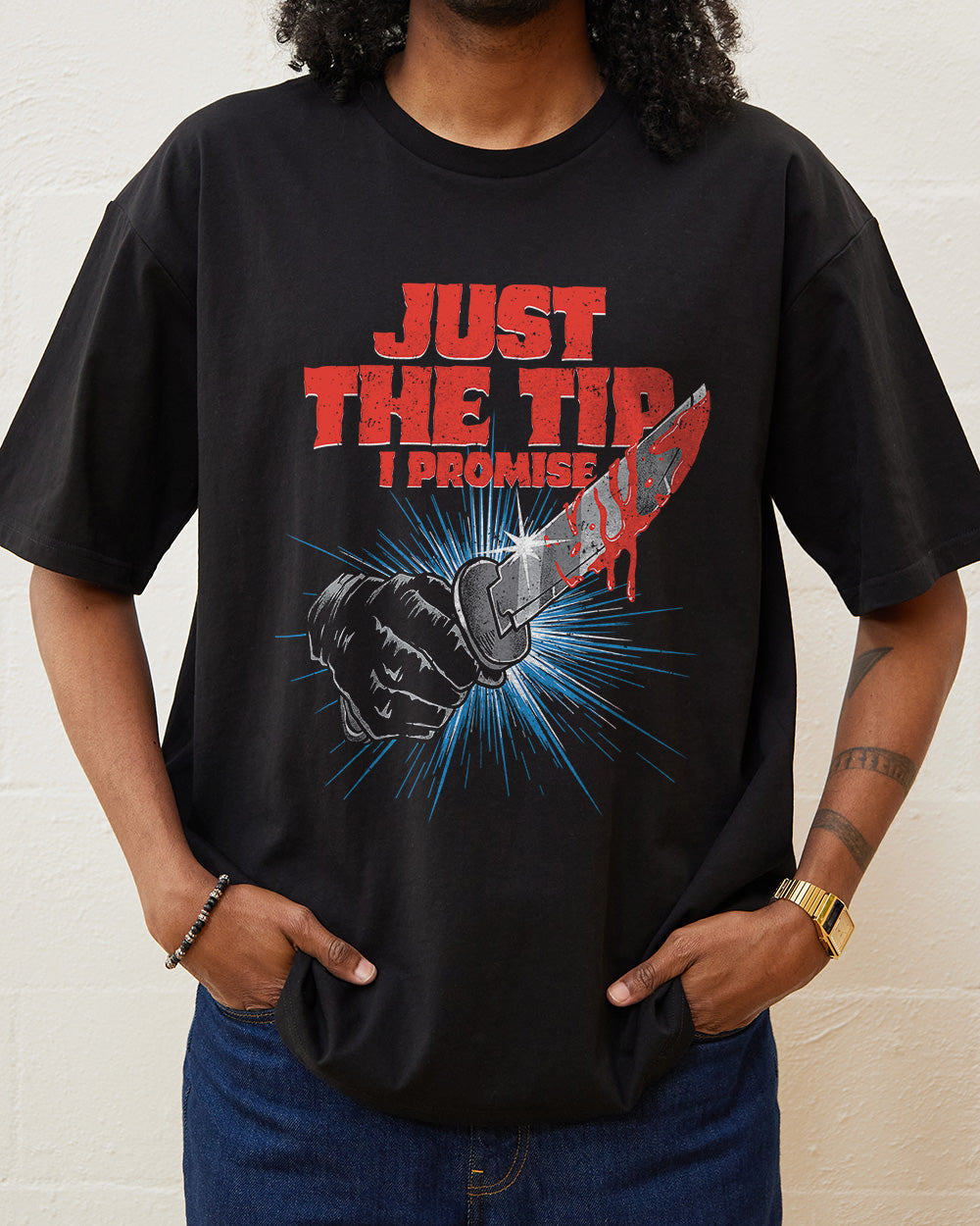 Just The Tip T-Shirt Australia Online Black