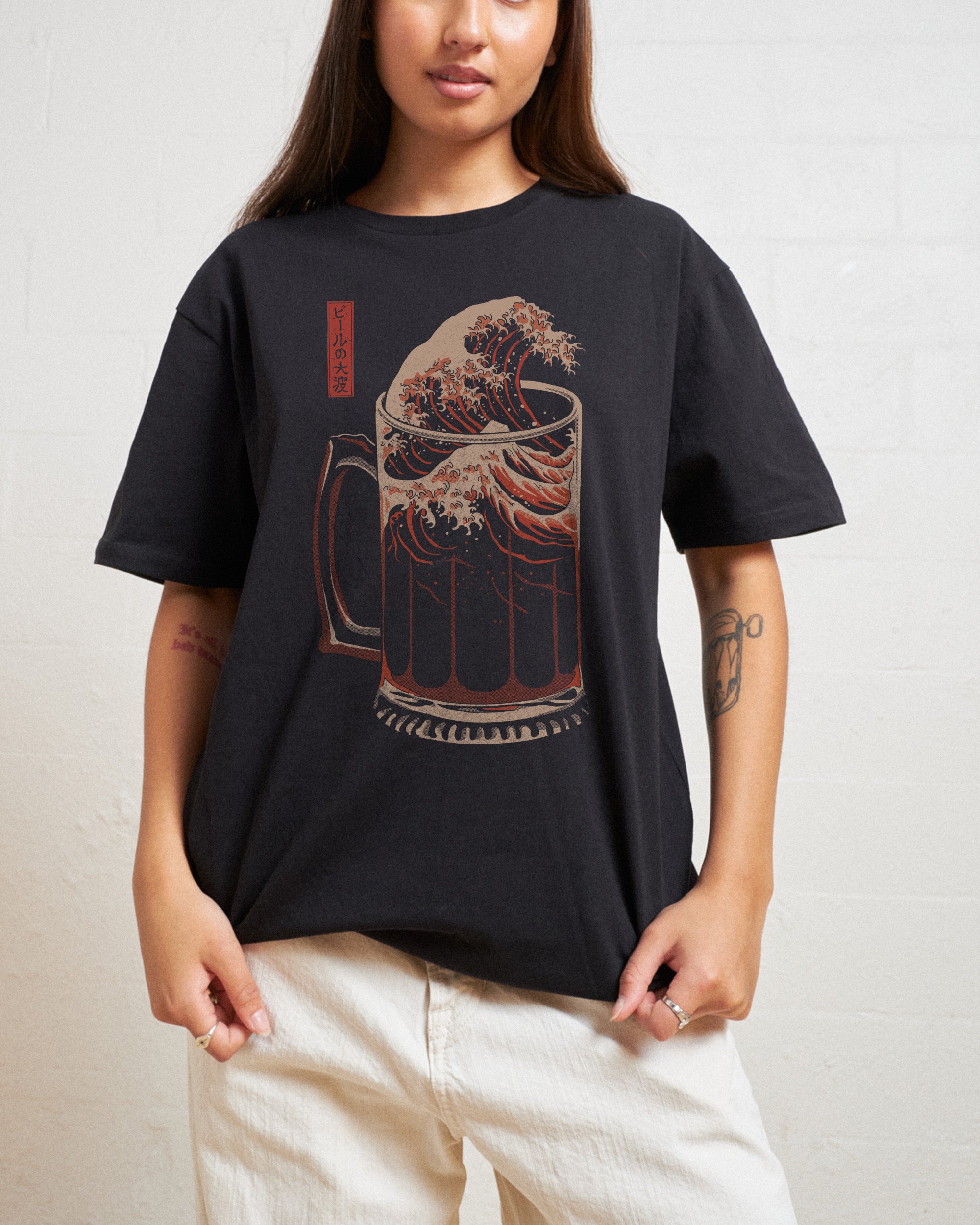 The Great Wave of Beer T-Shirt Australia Online