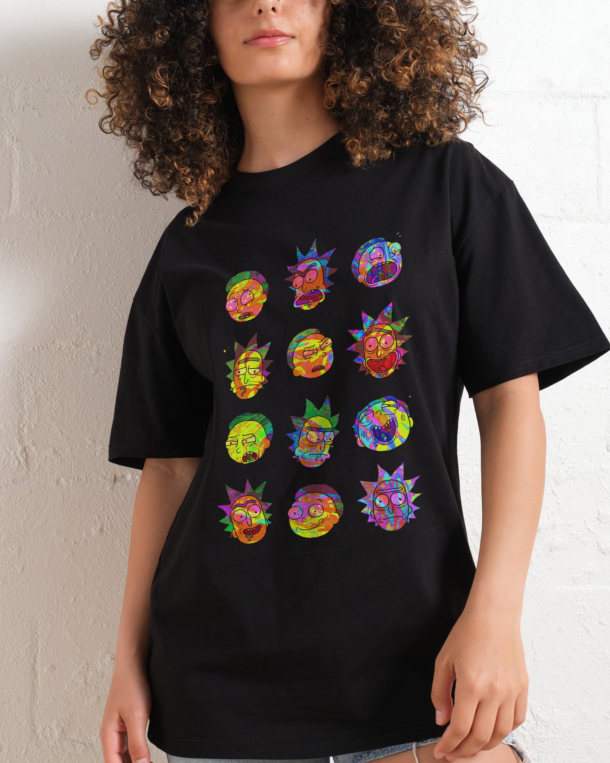 Rick and Morty Many Faces T-Shirt Australia Online